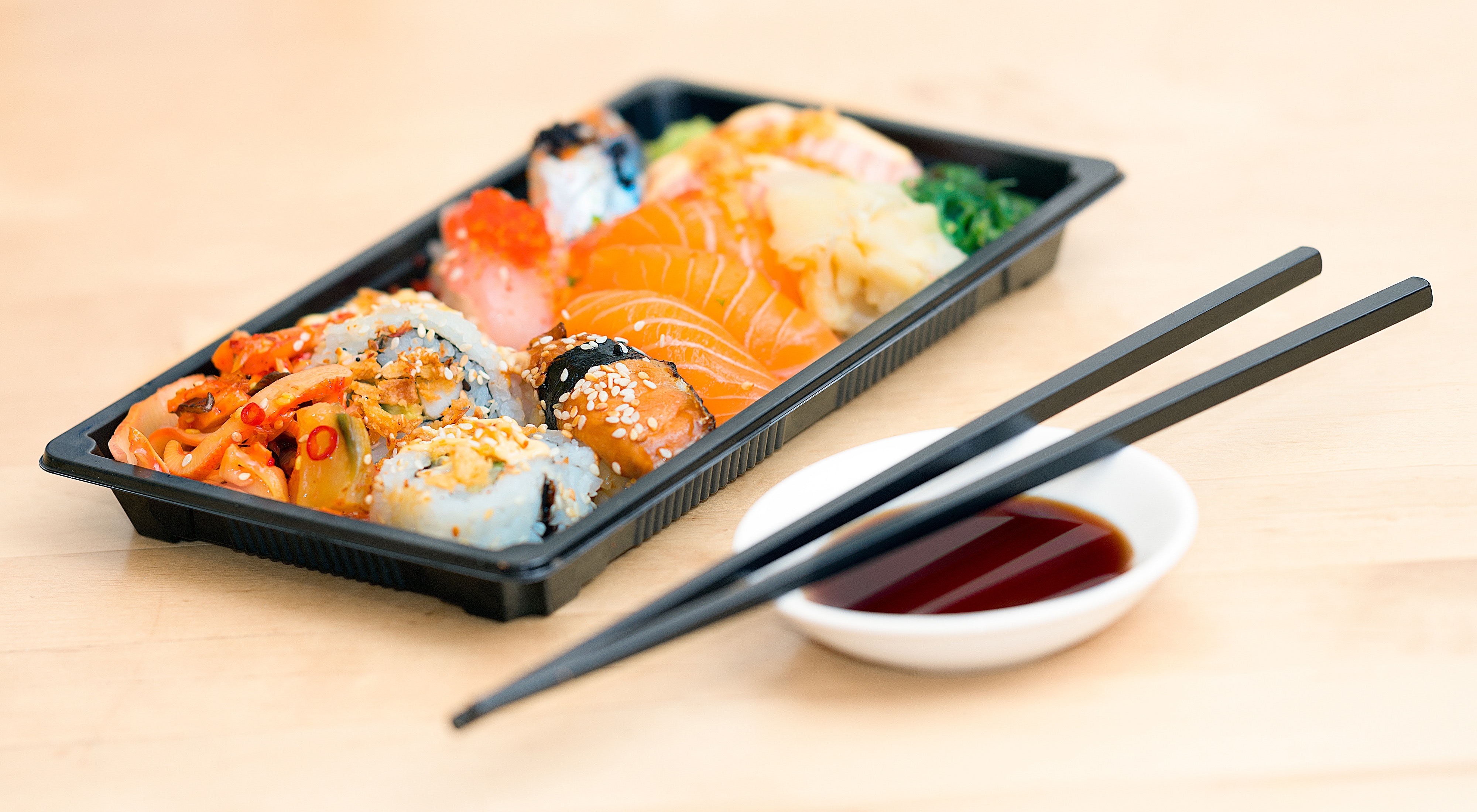 Close-up Photo of Sushi Served on Table, Asian, Seaweed, Platter, Ready, HQ Photo