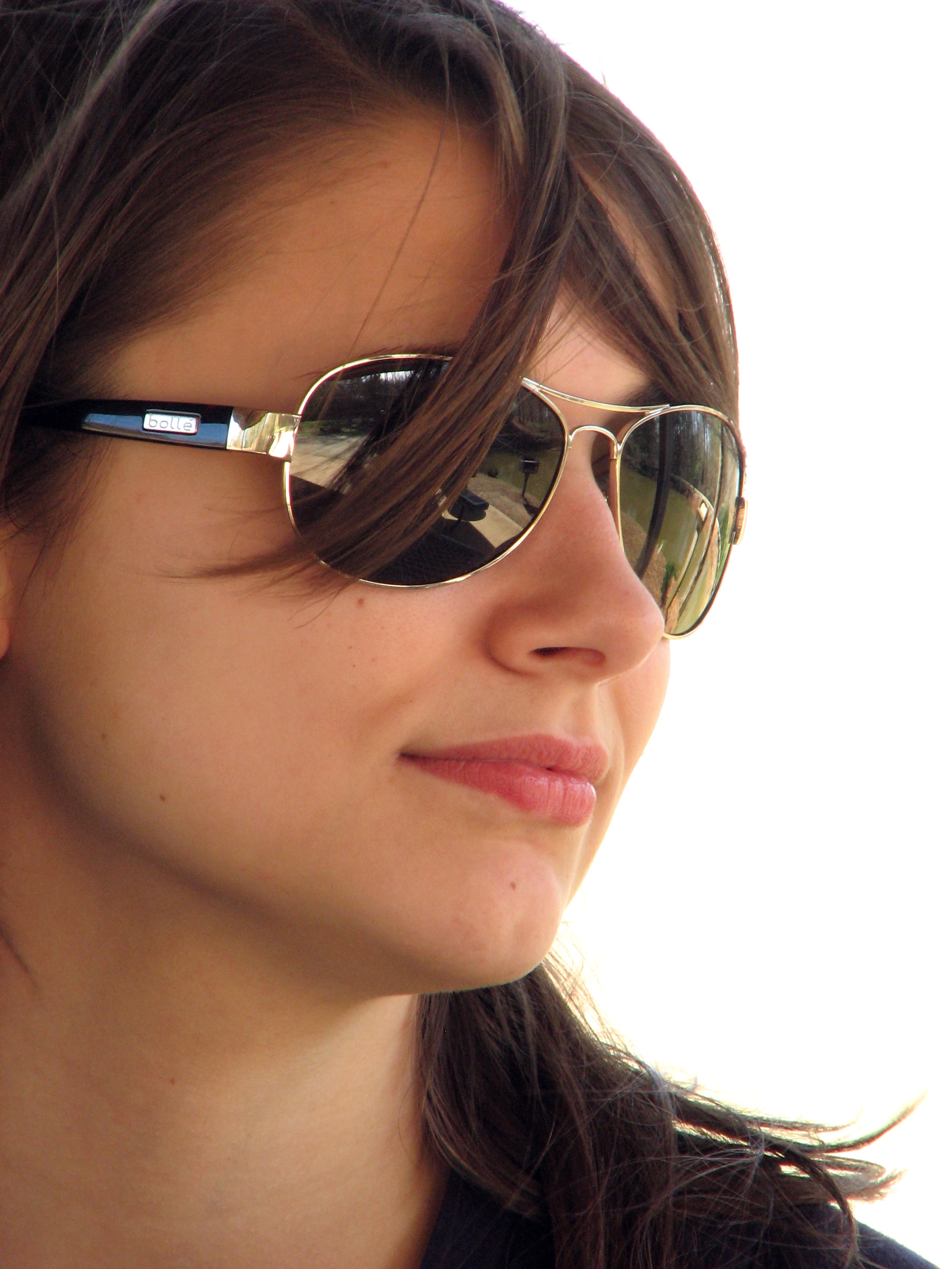 Close-up portrait of a beautiful girl photo