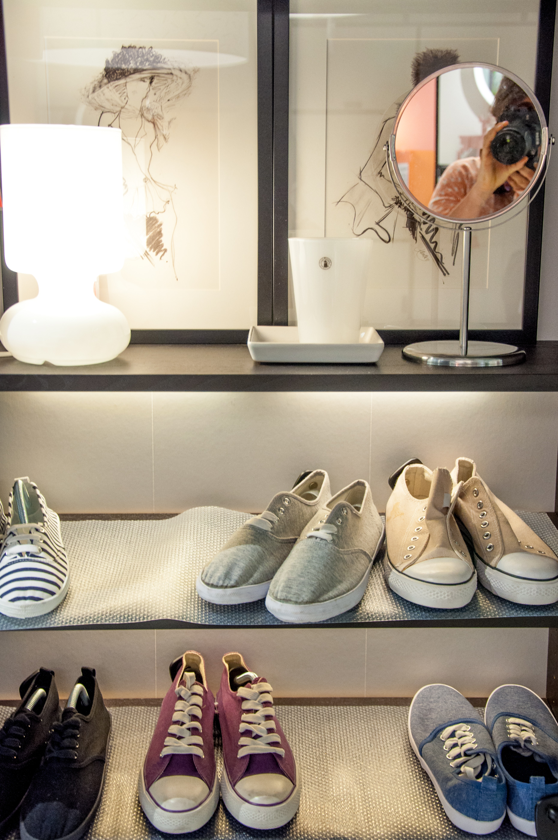 closet with shoes, Cabinet, Modern, White, Wardrobe, HQ Photo