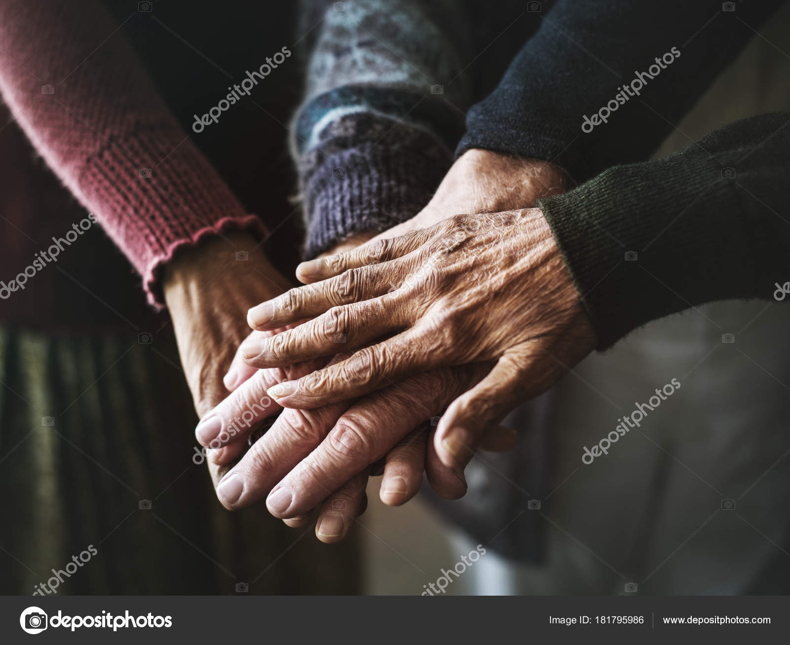 Closeup Hands Senior People — Stock Photo © Rawpixel #181795986