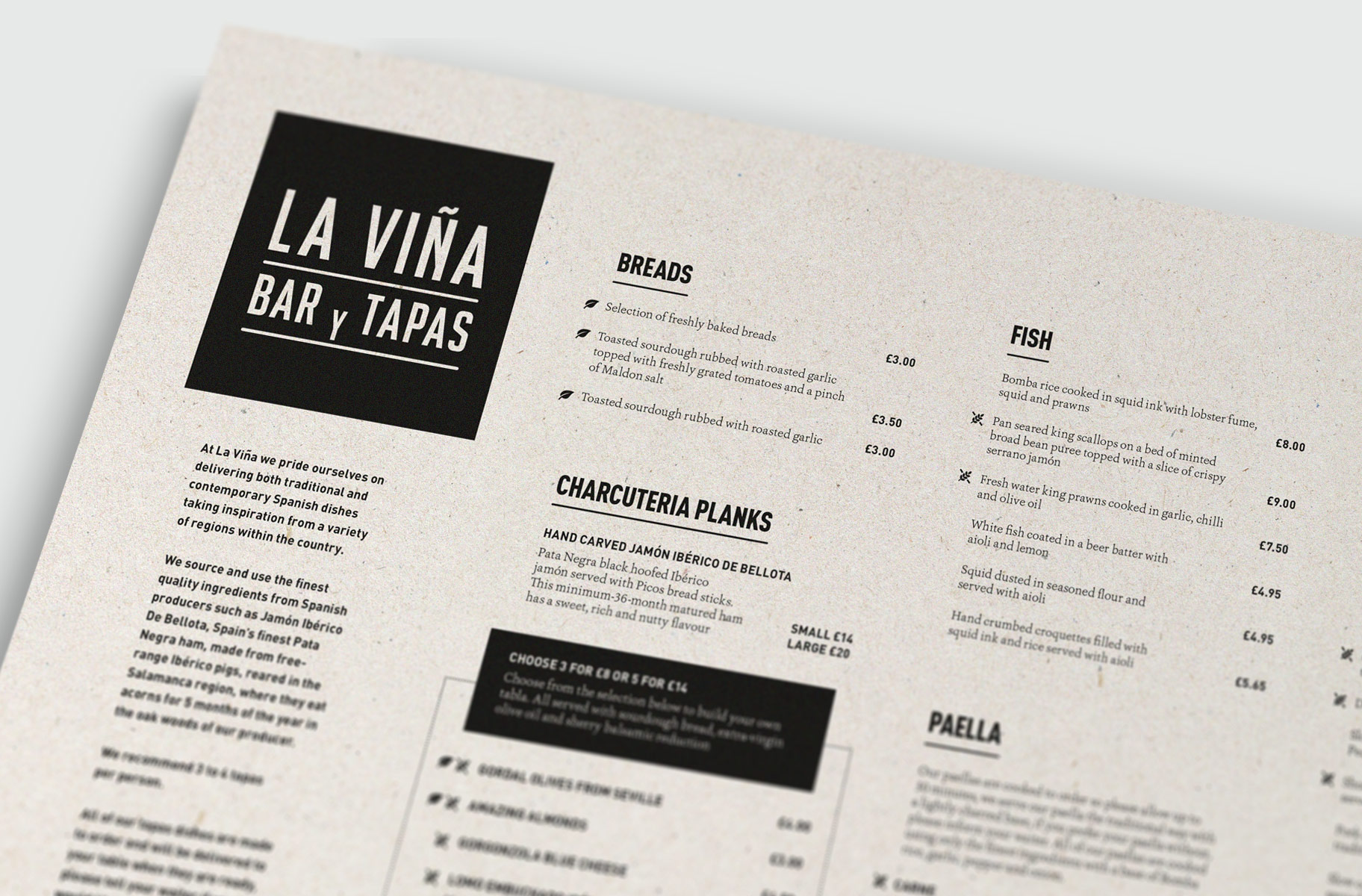 La Vina – Menu - borne agency