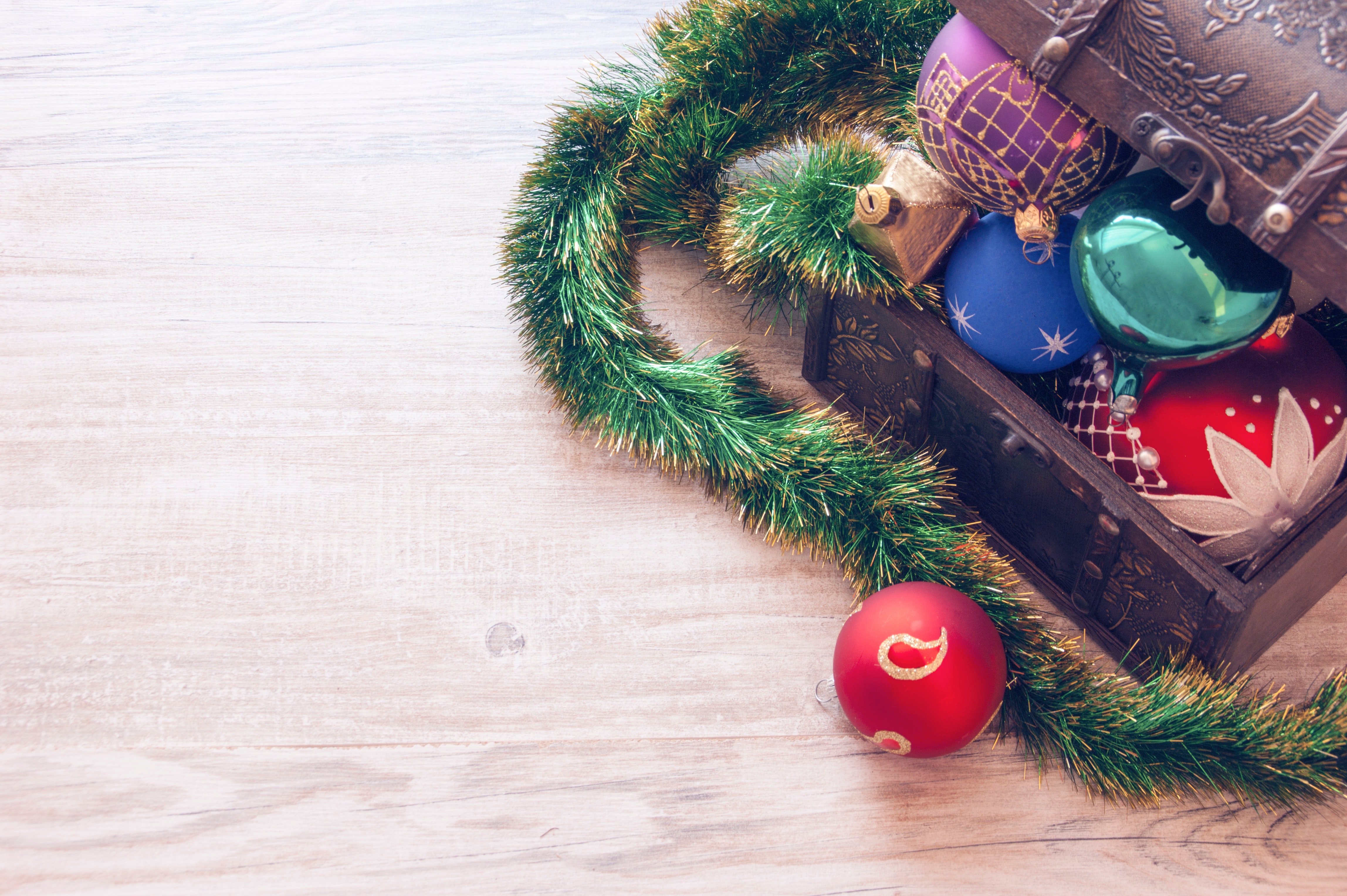 Closeup Photo of Christmas Decors, Balls, Gold, Wood, Sphere, HQ Photo