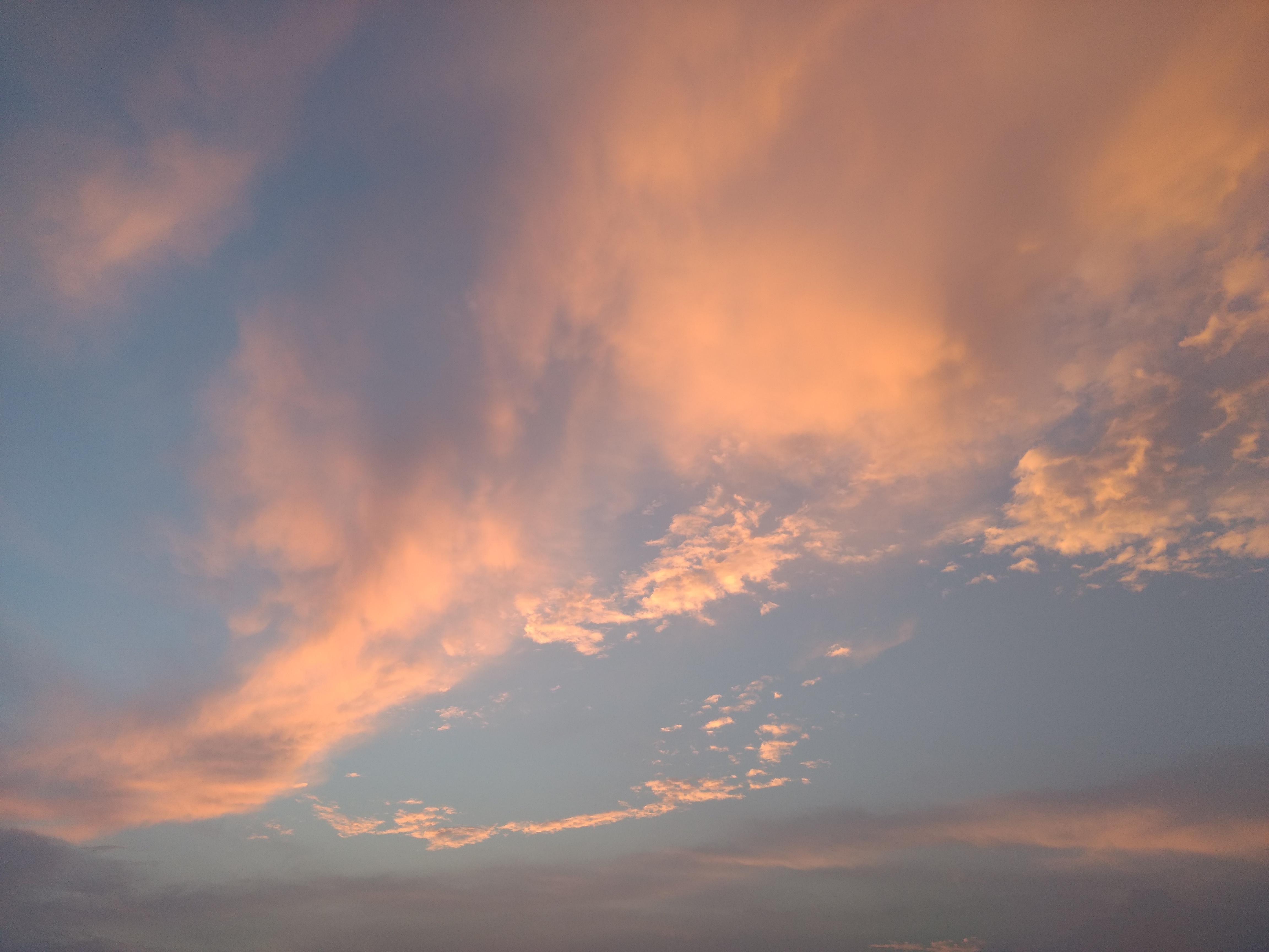 Clouds at sunset photo