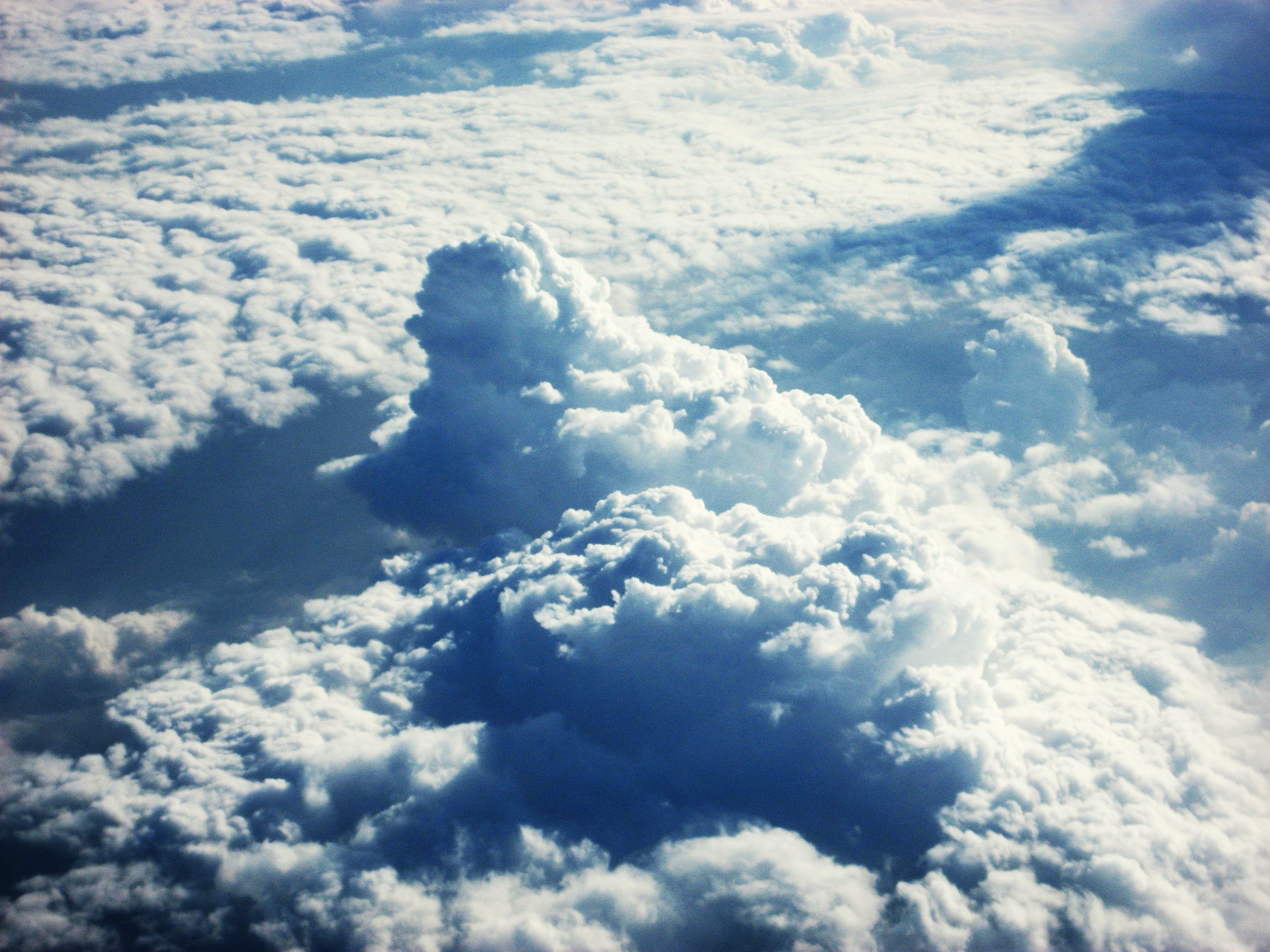 Clouds over pacific ocean photo