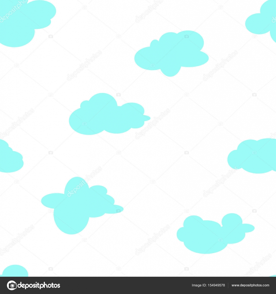 Vector seamless clouds pattern — Stock Vector © ZVEREVAKA #154949578