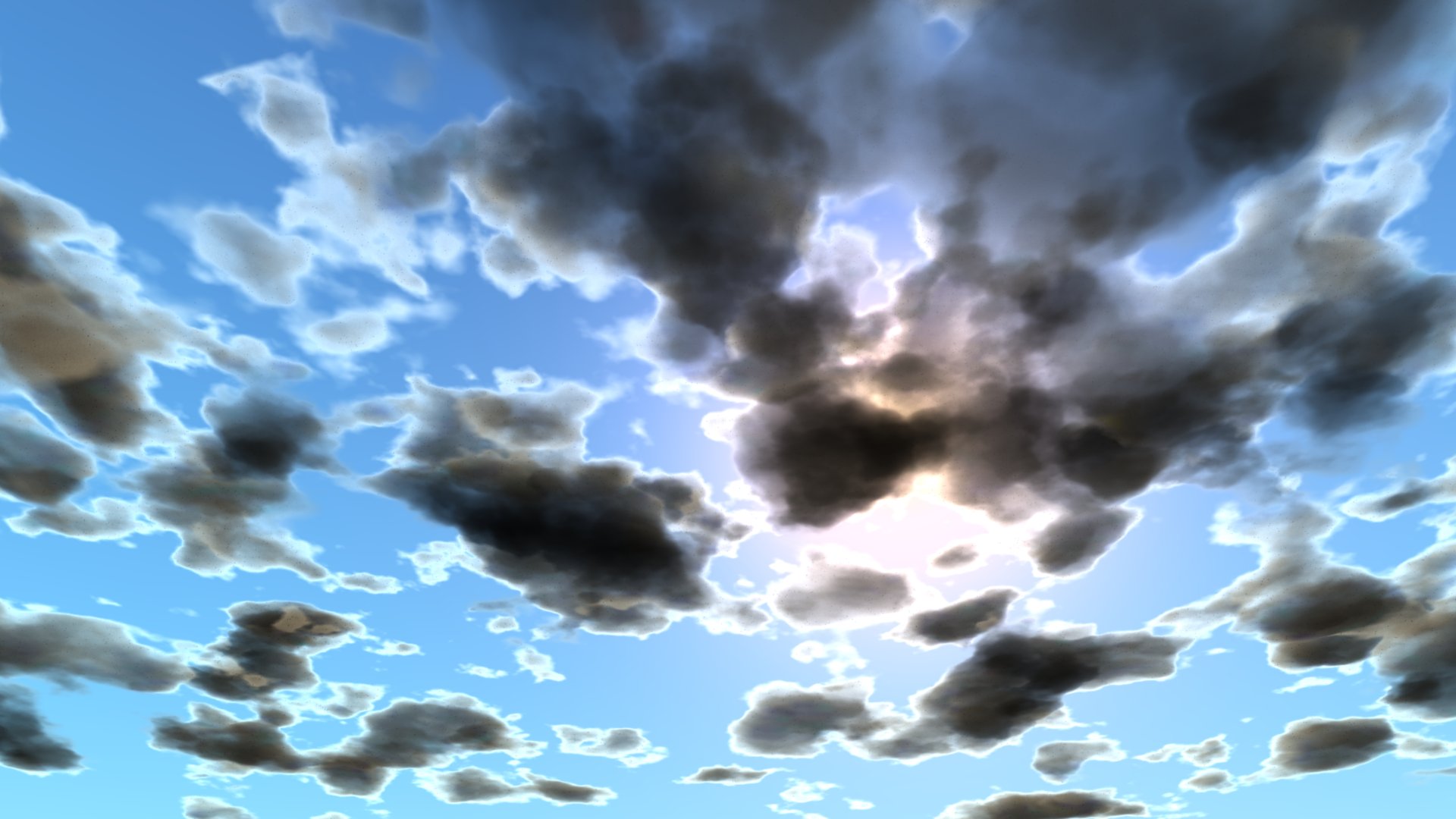Diffusion, simulation, background, clouds, sky, multiple, merry ...