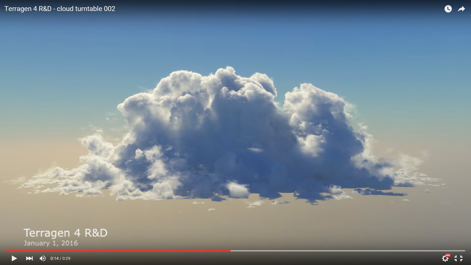 Multiple scattering in clouds – Terragen 4