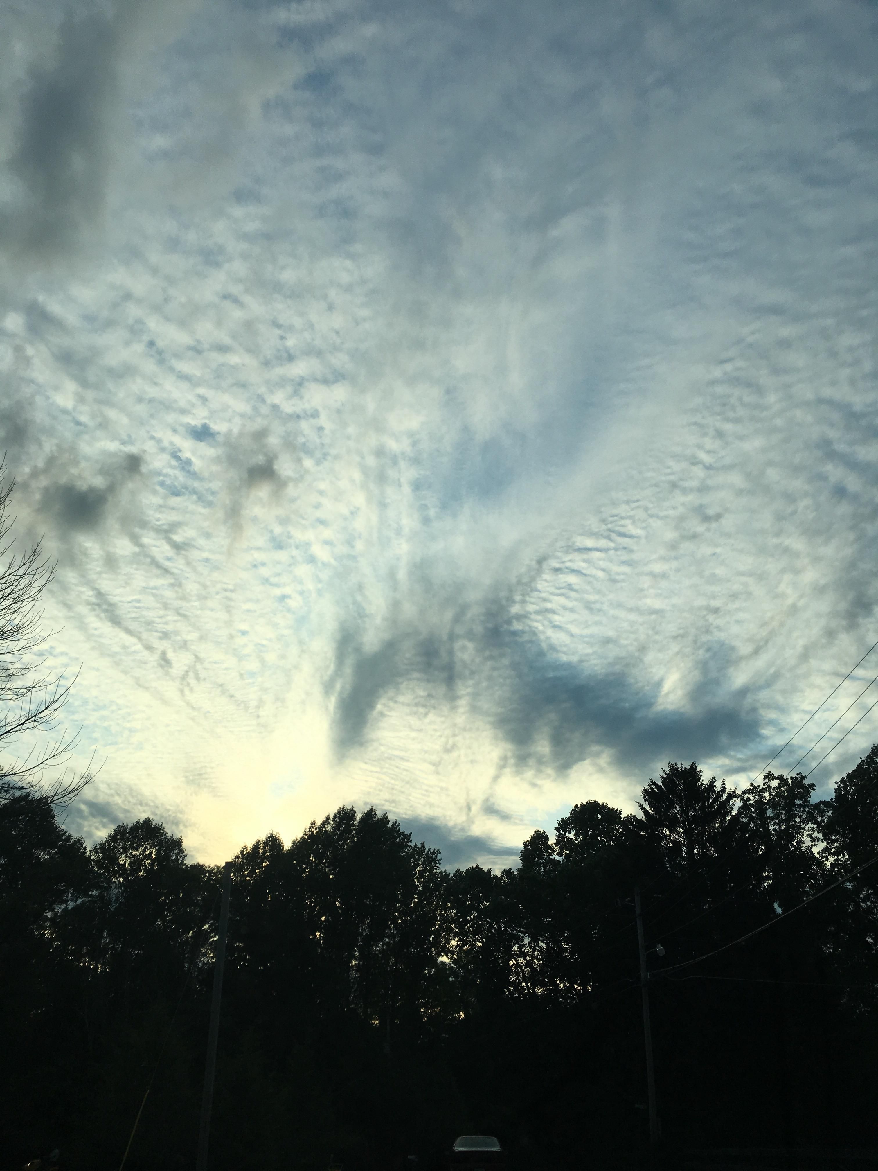 Swirly rippled clouds I saw while driving | Pics | Pinterest