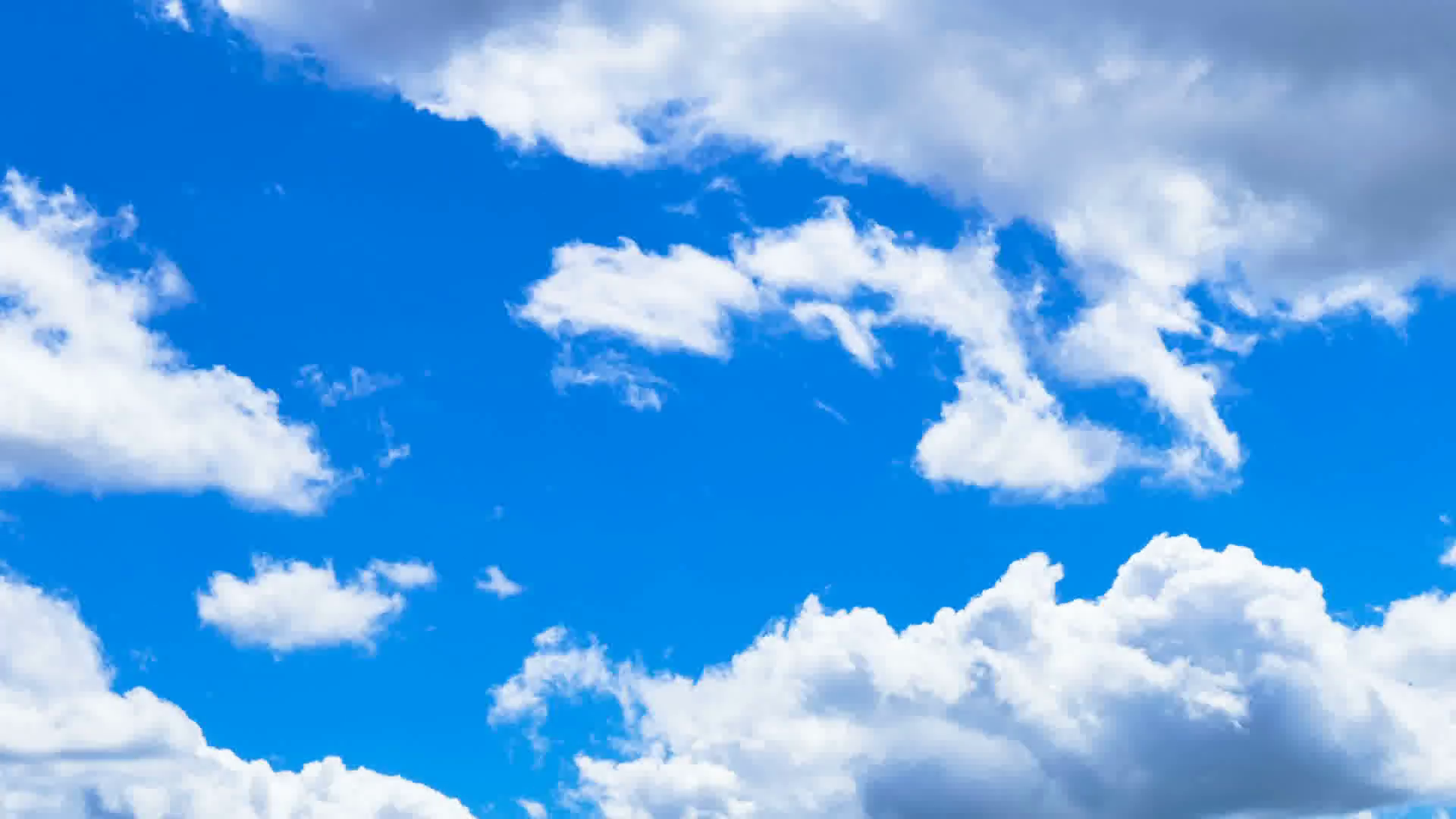 Clouds moving in blue sky. Cloudscape time-lapse 4k video nature ...