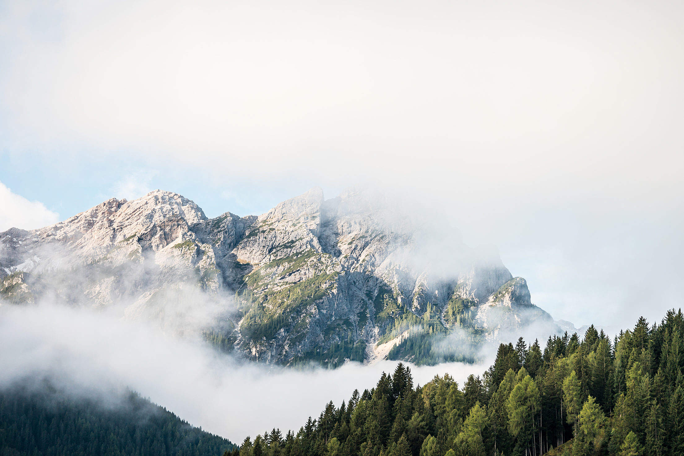 Beautiful Mountain in Cloudy Morning Free Stock Photo Download ...