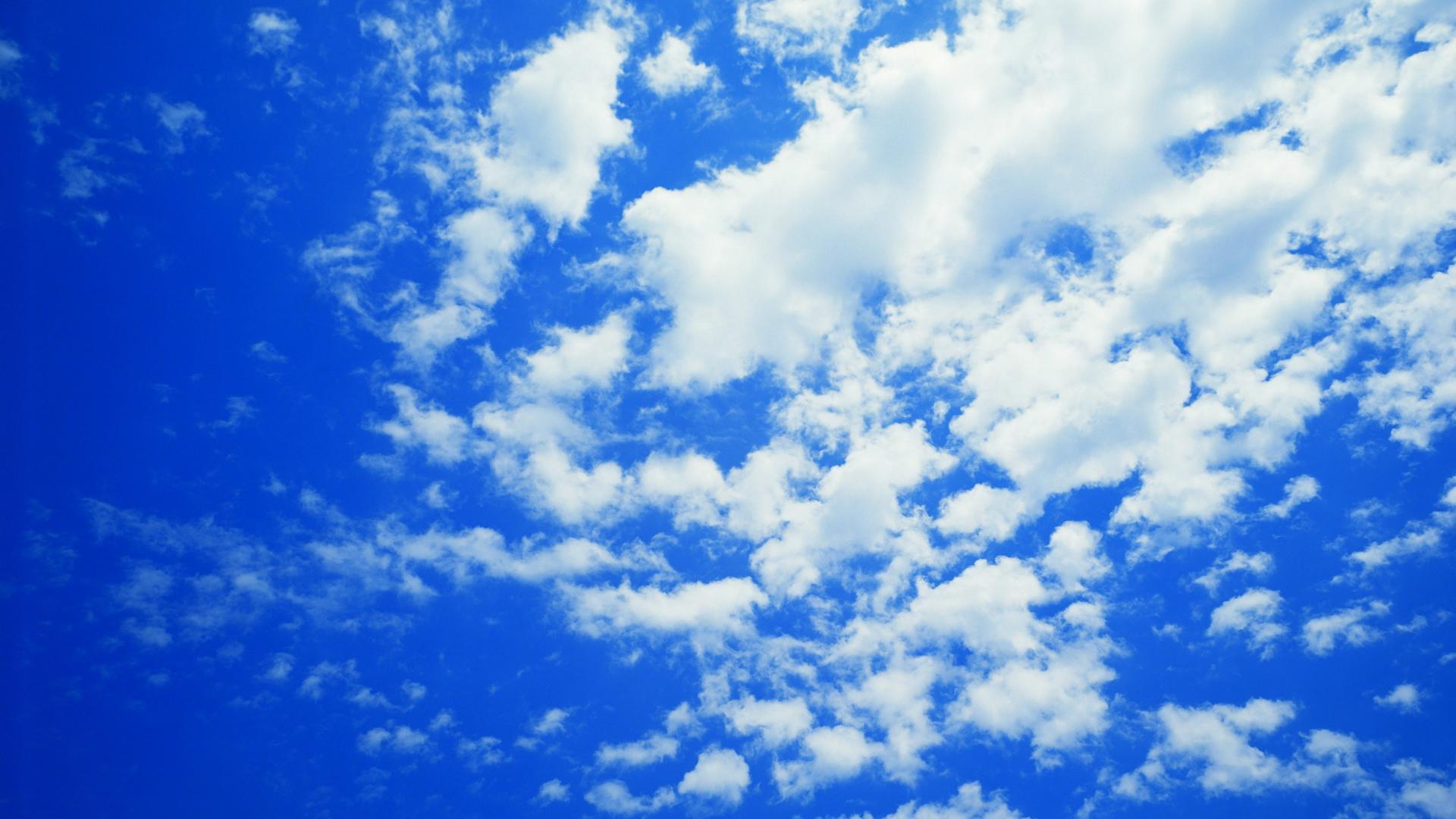 Cloudy blue sky wallpaper | (133685)