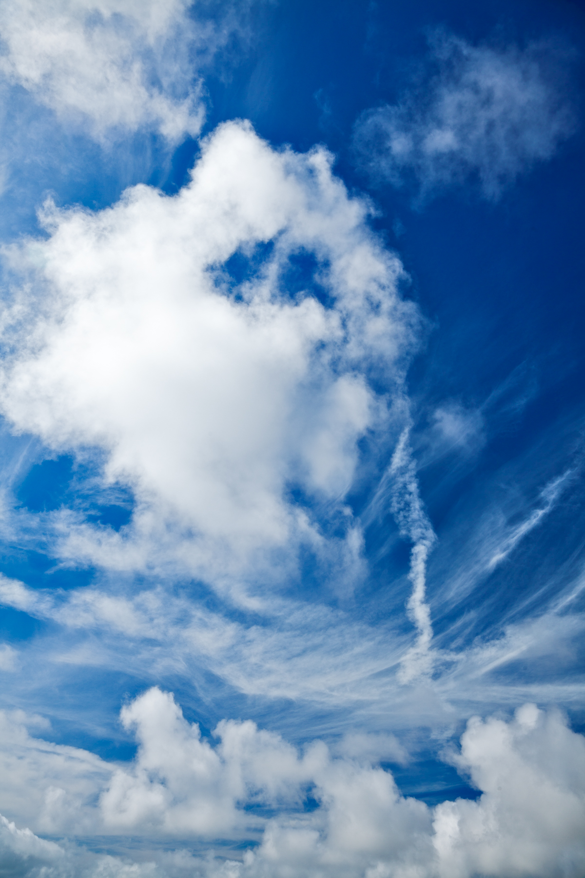 Cloudy Blue Sky, Backdrop, Somadjinn, Resource, Scape, HQ Photo