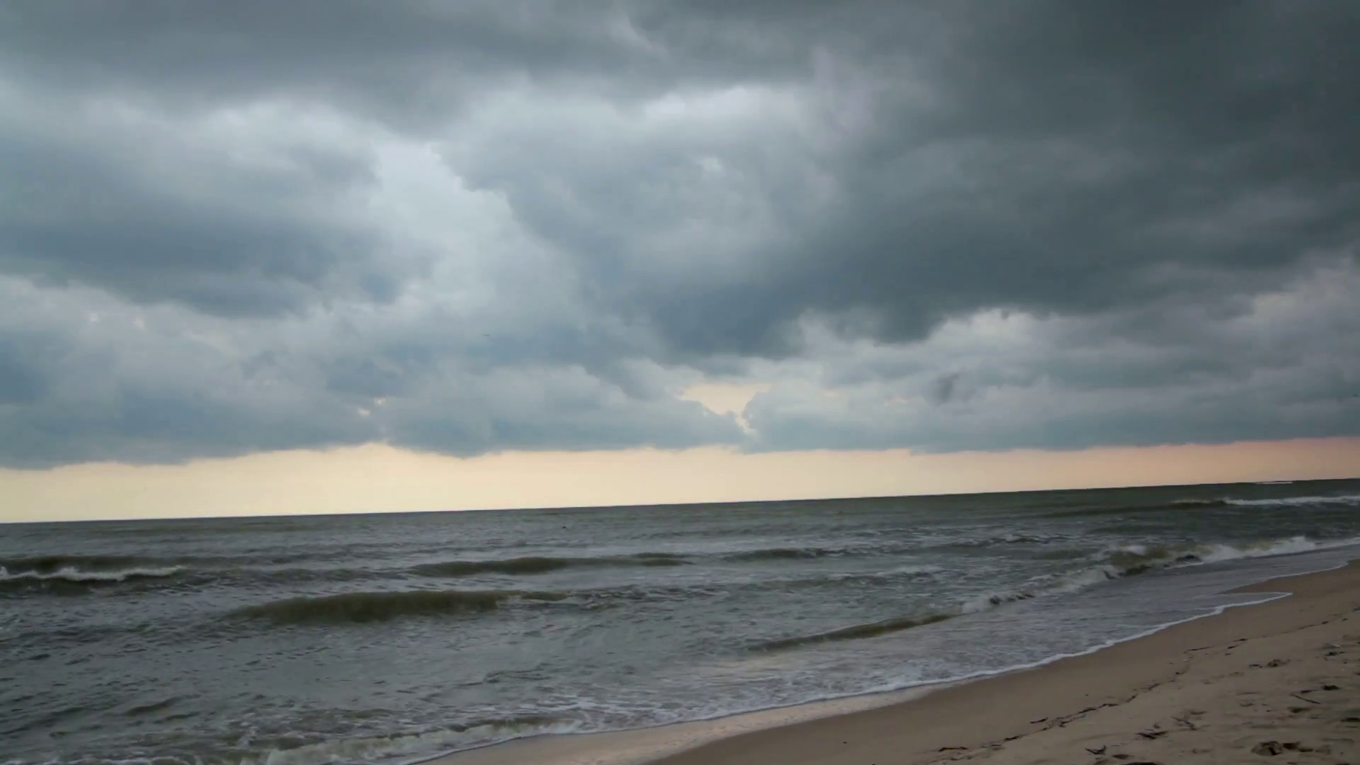 Cloudy sky on sea bad weather. Storm sea Stock Video Footage ...