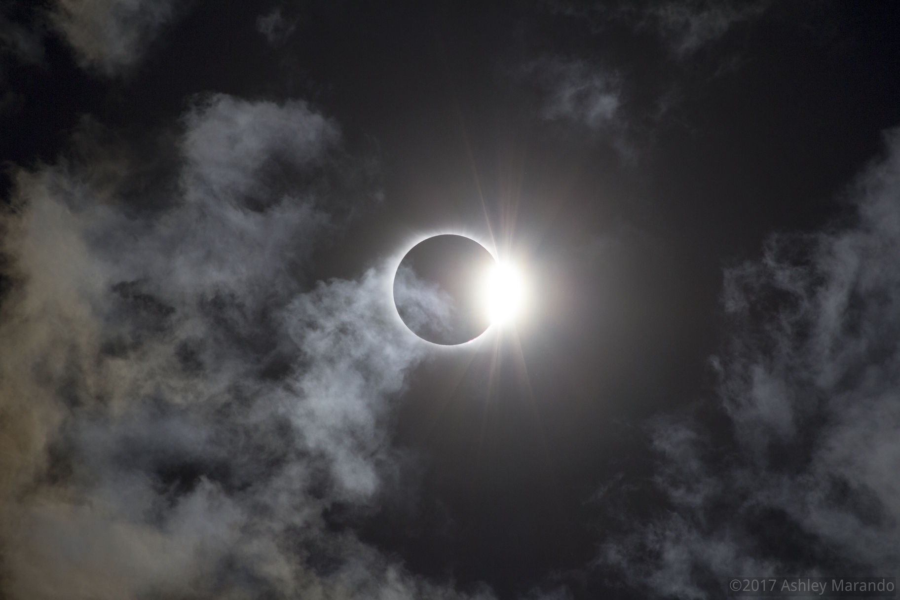 APOD: 2017 August 25 - Diamond Ring in a Cloudy Sky