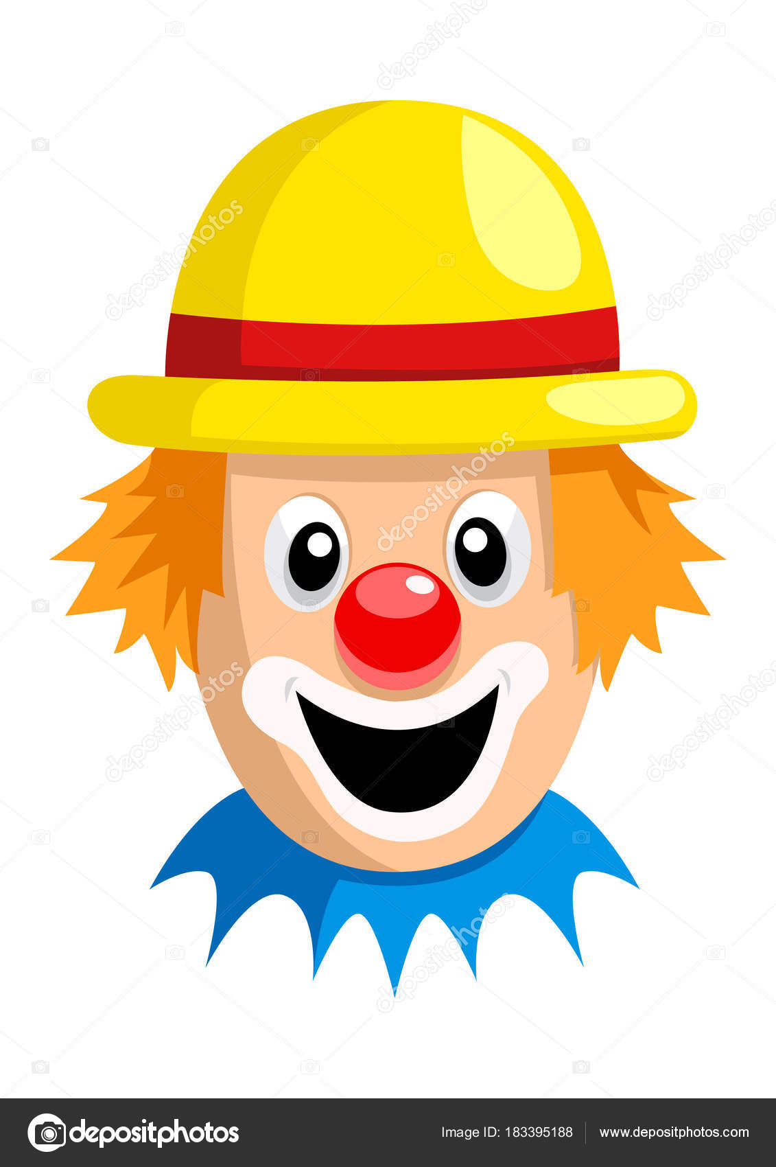 Cartoon Clown Face — Stock Vector © rudall30 #183395188
