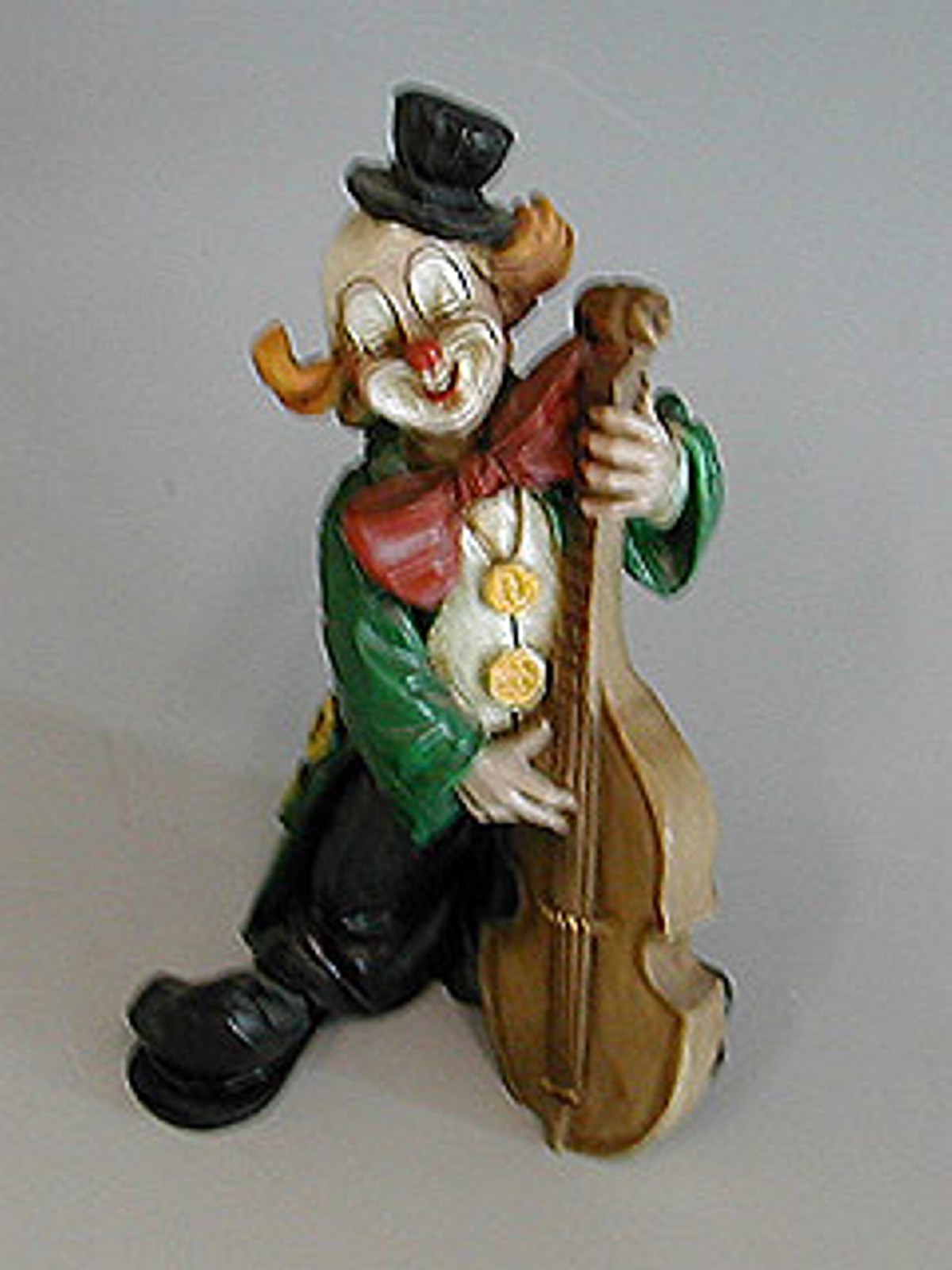 Clown Figure with Bass Art Castings Claudio Vivian by Faro Italy ...