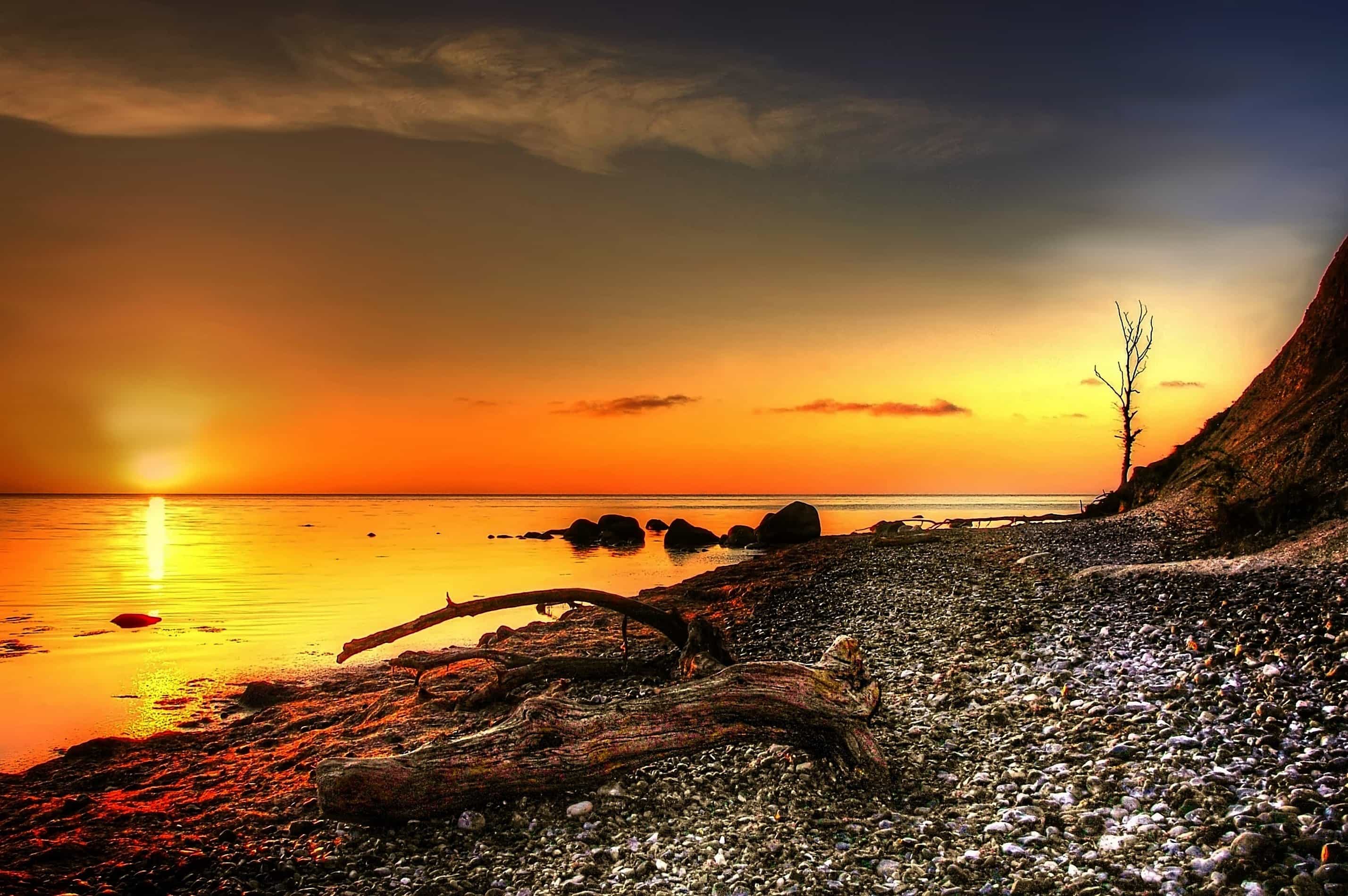 Free picture: sunrise, water, landscape, silhouette, beach, ocean ...