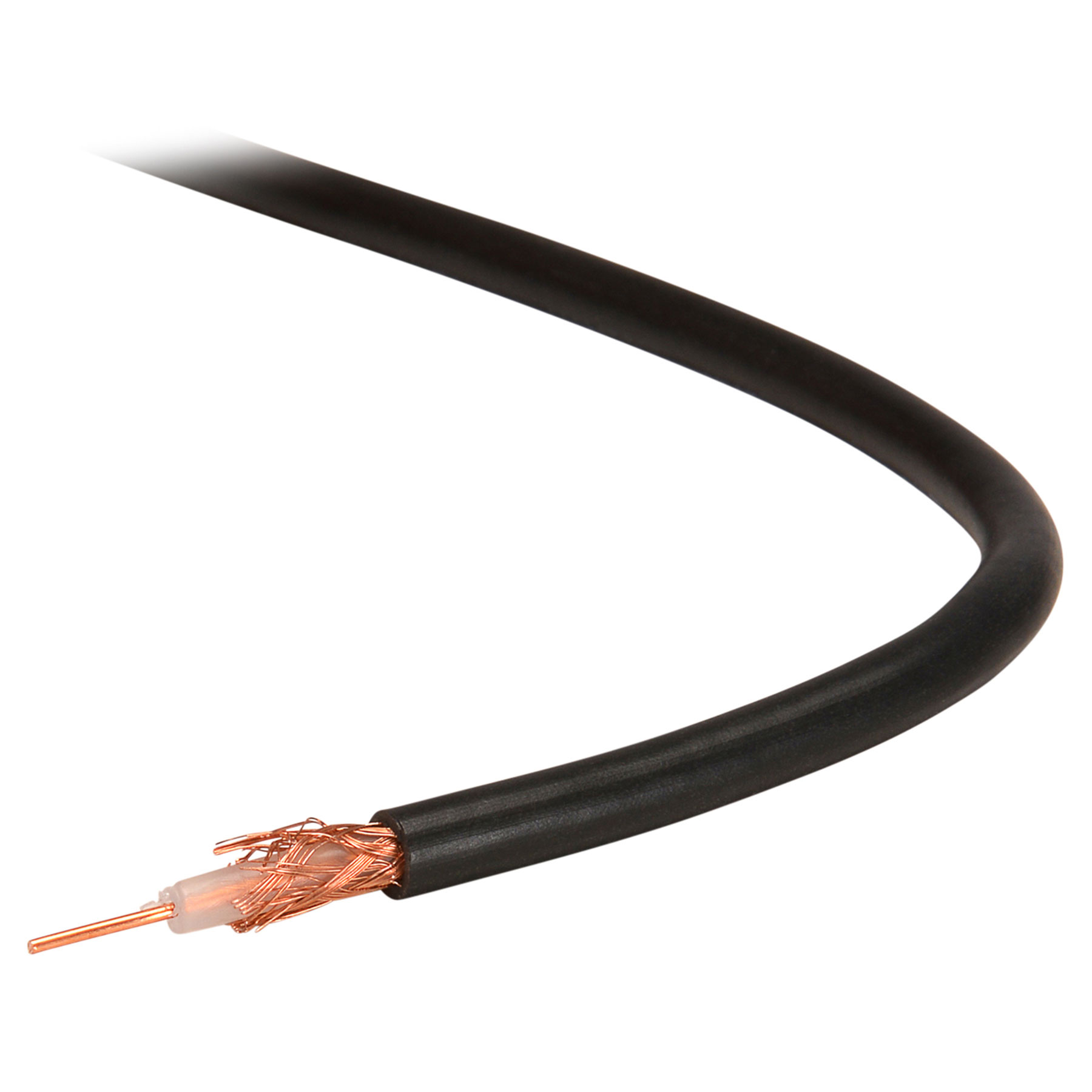 Belden 9201 RG-58/U Coaxial Cable 20 AWG Conductor Bare Copper Braid ...