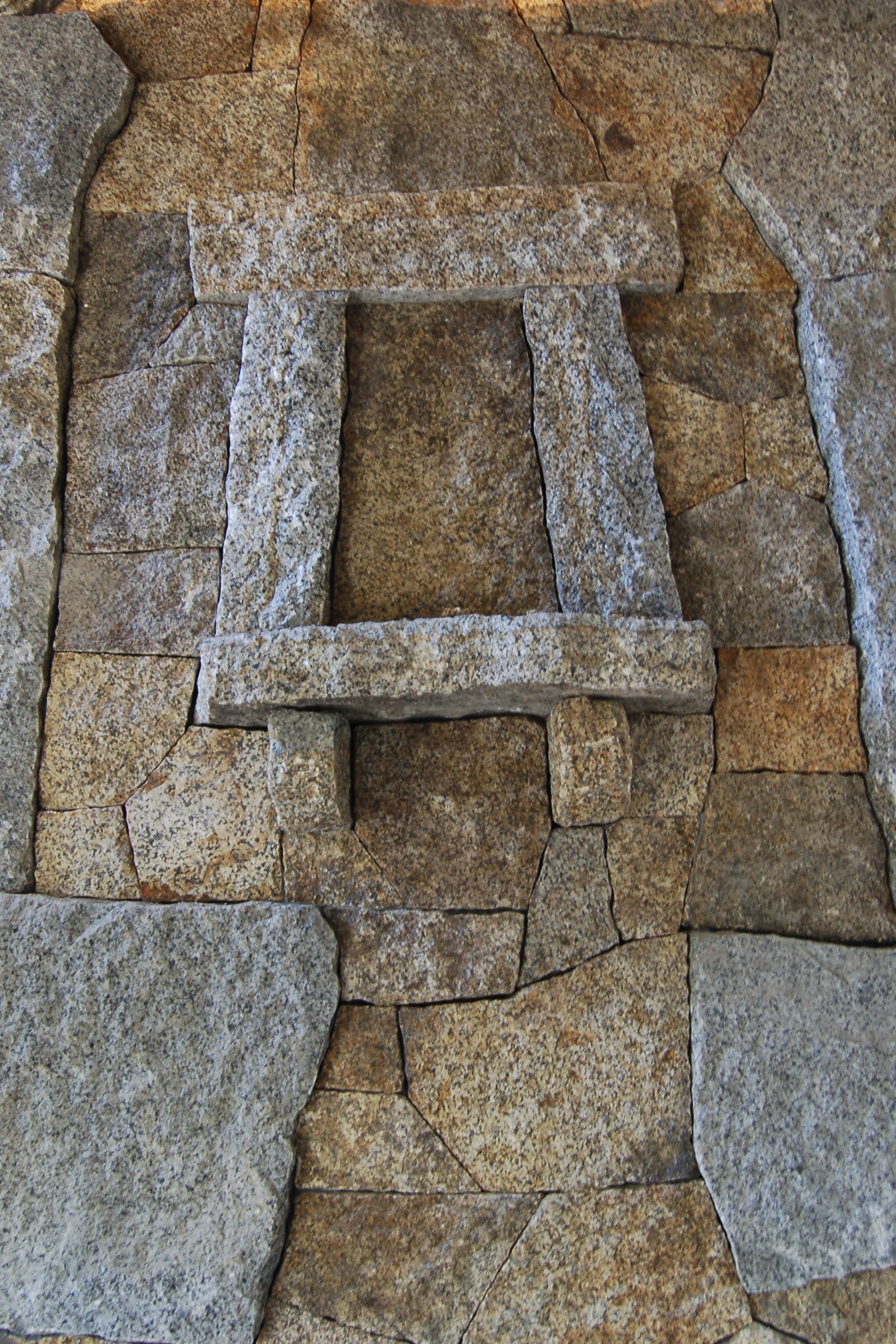 Stonework - Granite fireplace niche detail