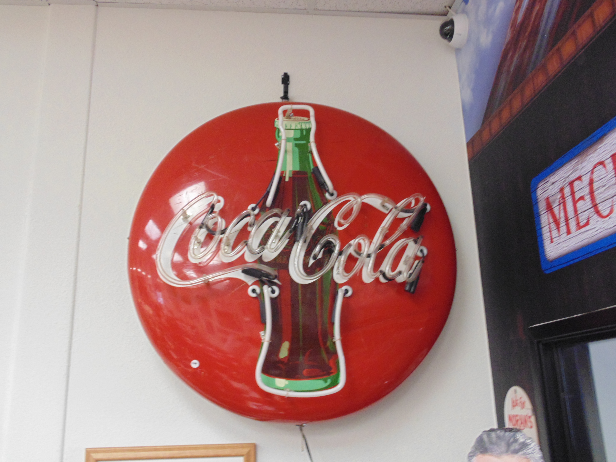 Coca-Cola Button Neon Sign