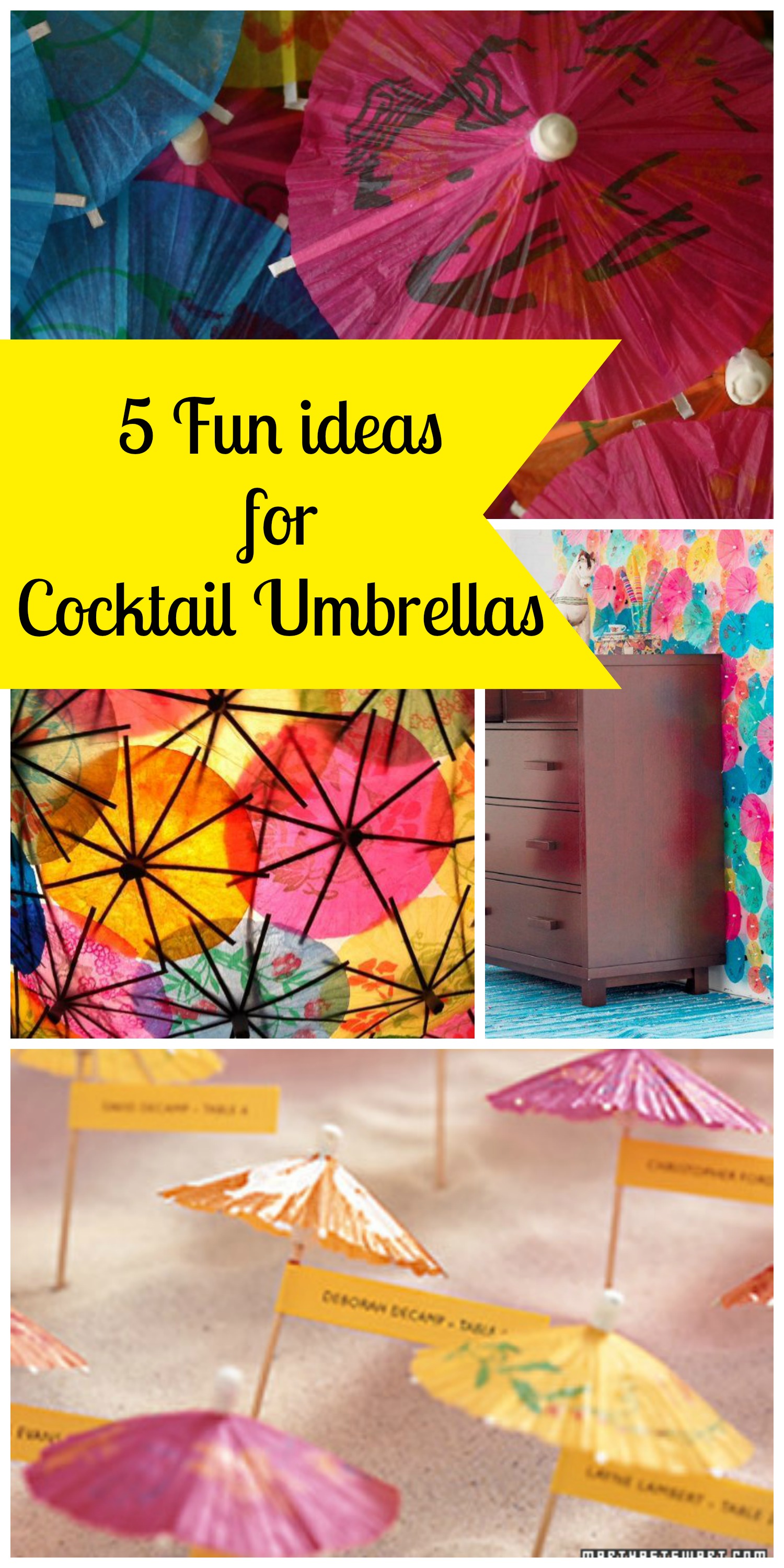 5 Uses for Cocktail Umbrellas - Everyday Party Magazine