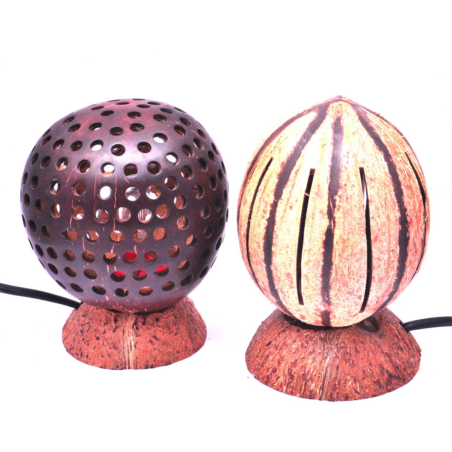 Coconut Shell Lamp – Khadi Ecobasket