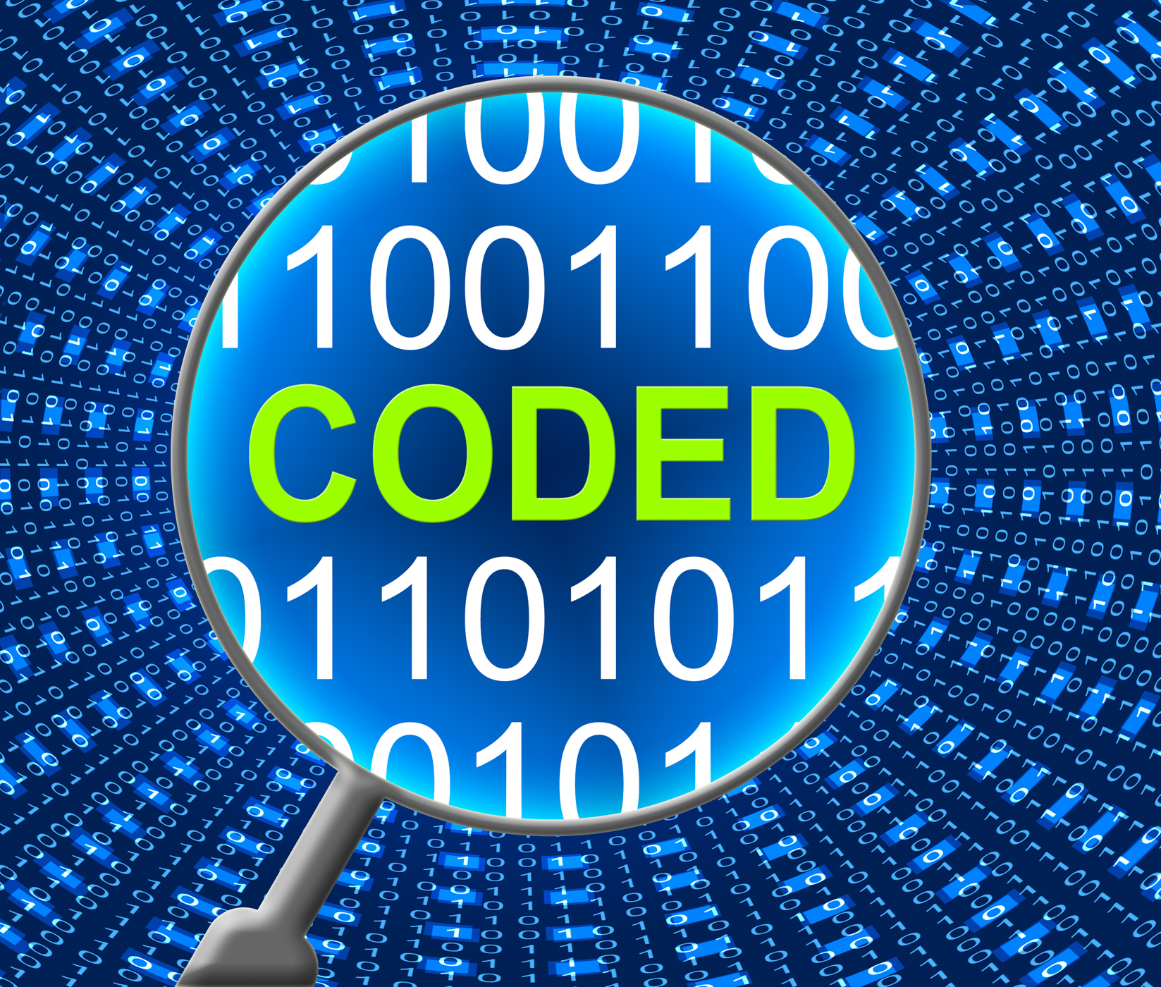 Coded data means files cryptography and digital photo