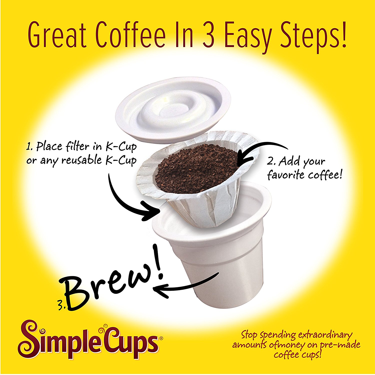 Disposable Filters for Use in Keurig® Brewers - Simple Cups - 300 ...