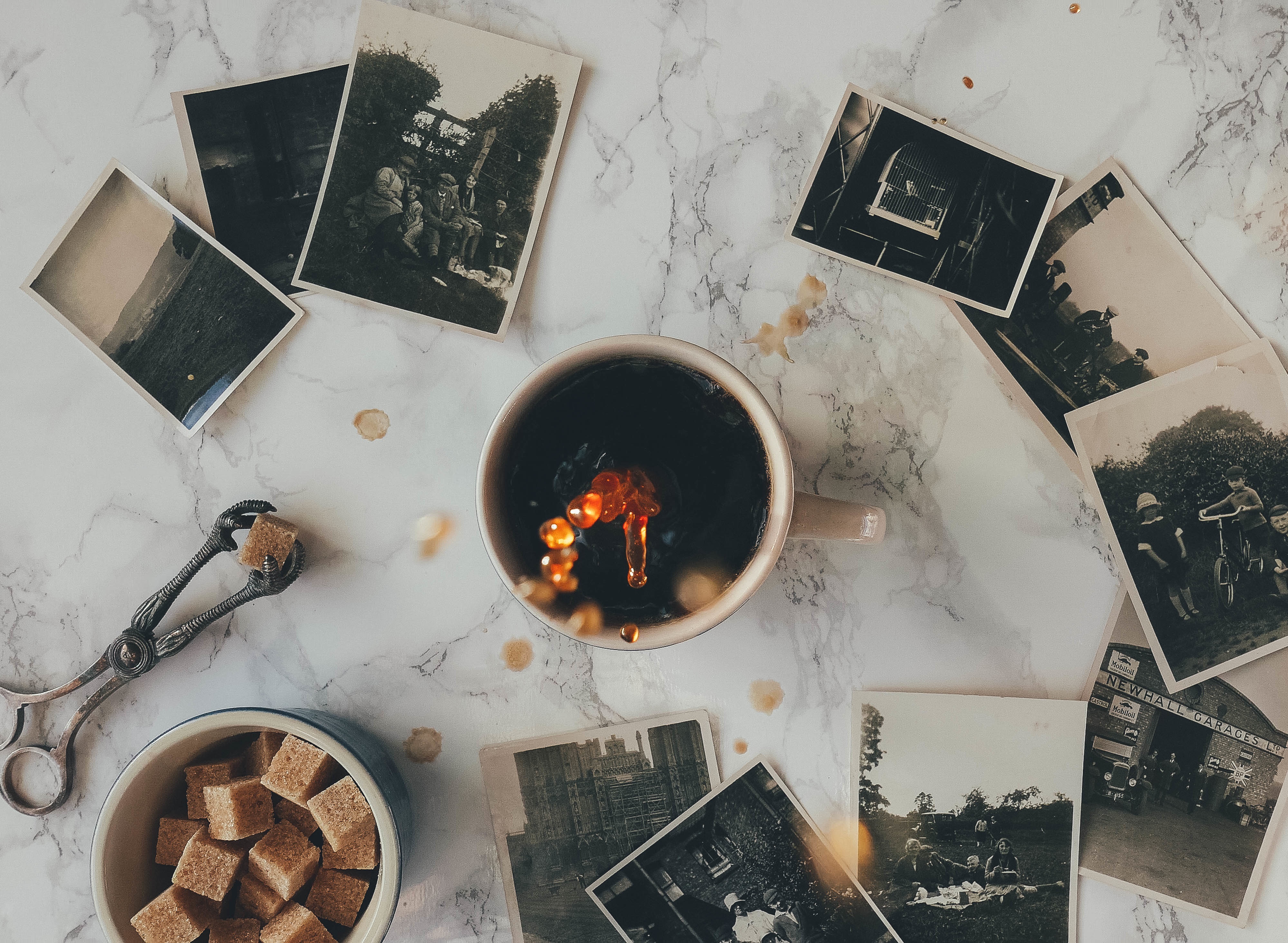 Coffee and Old Photographs, Coffee, Drink, Food, Old, HQ Photo