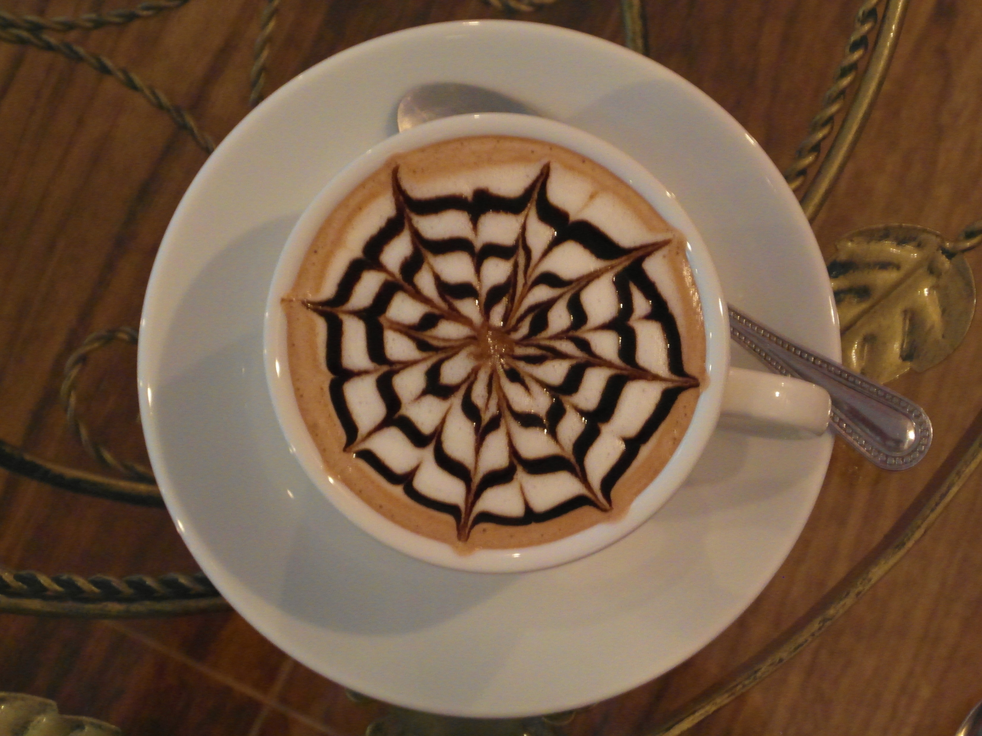 Coffee art patterns photo