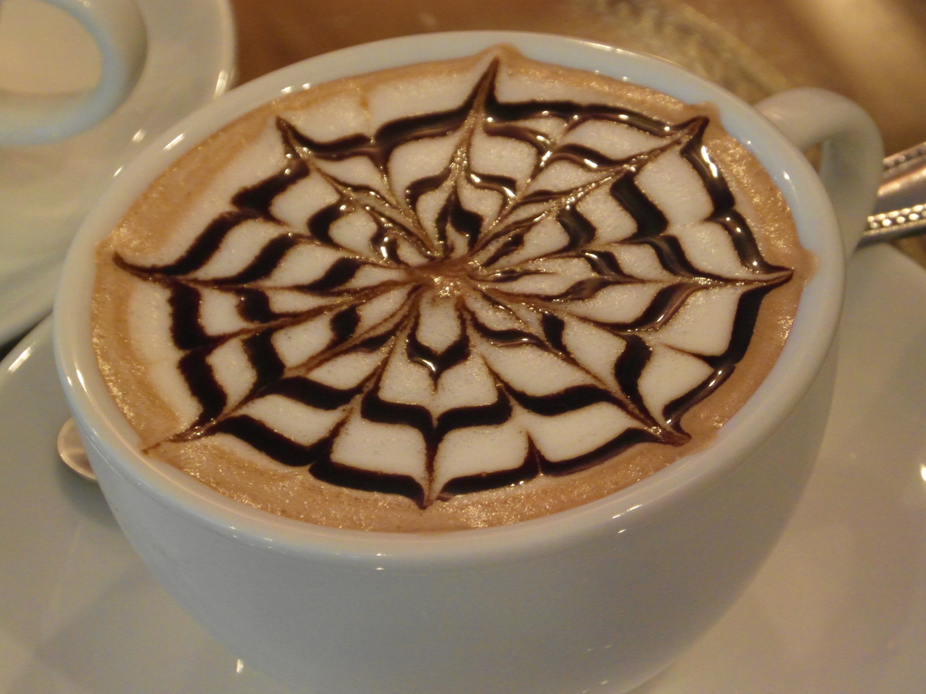 Coffee art patterns photo