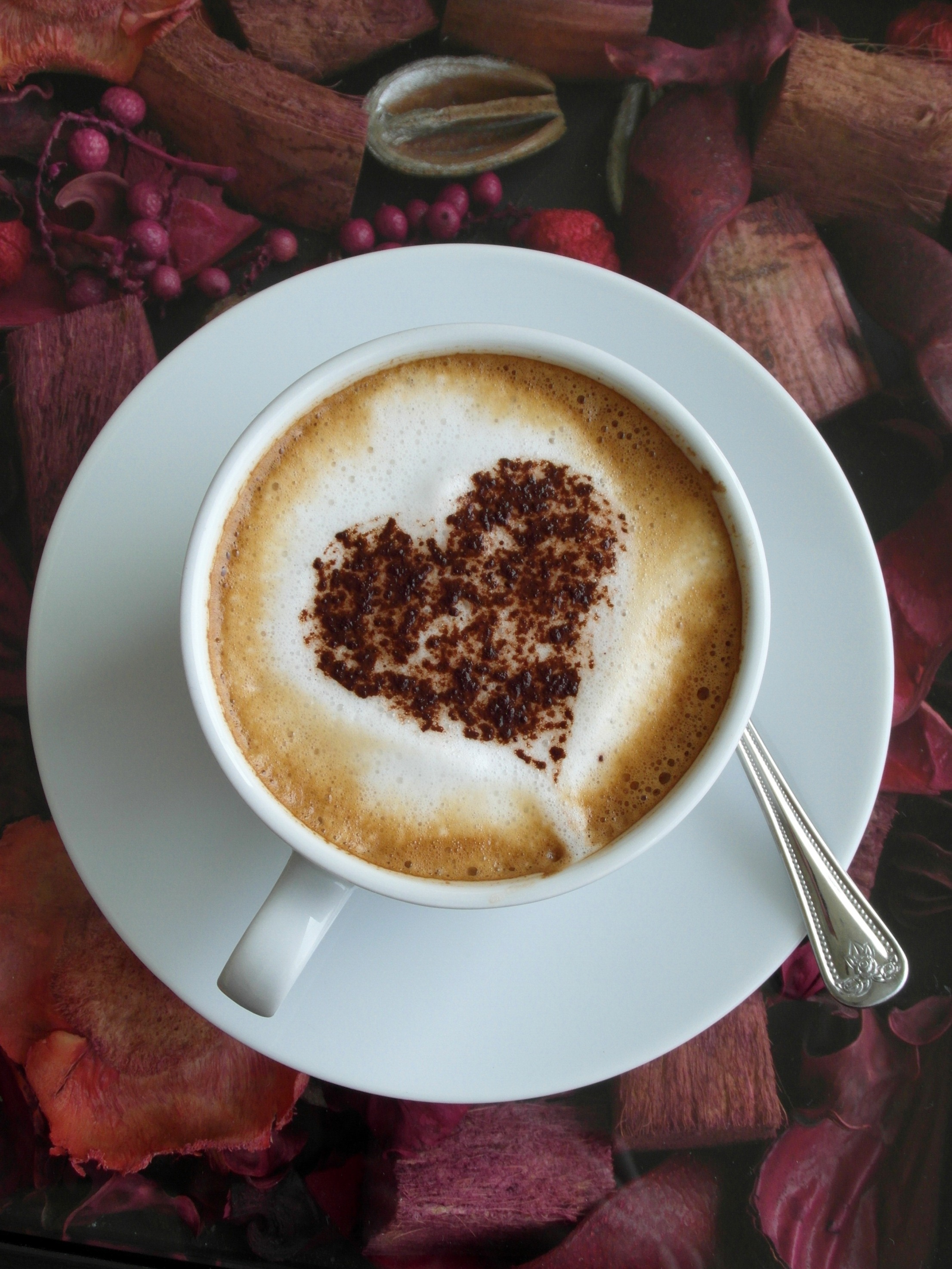 Coffee heart art photo