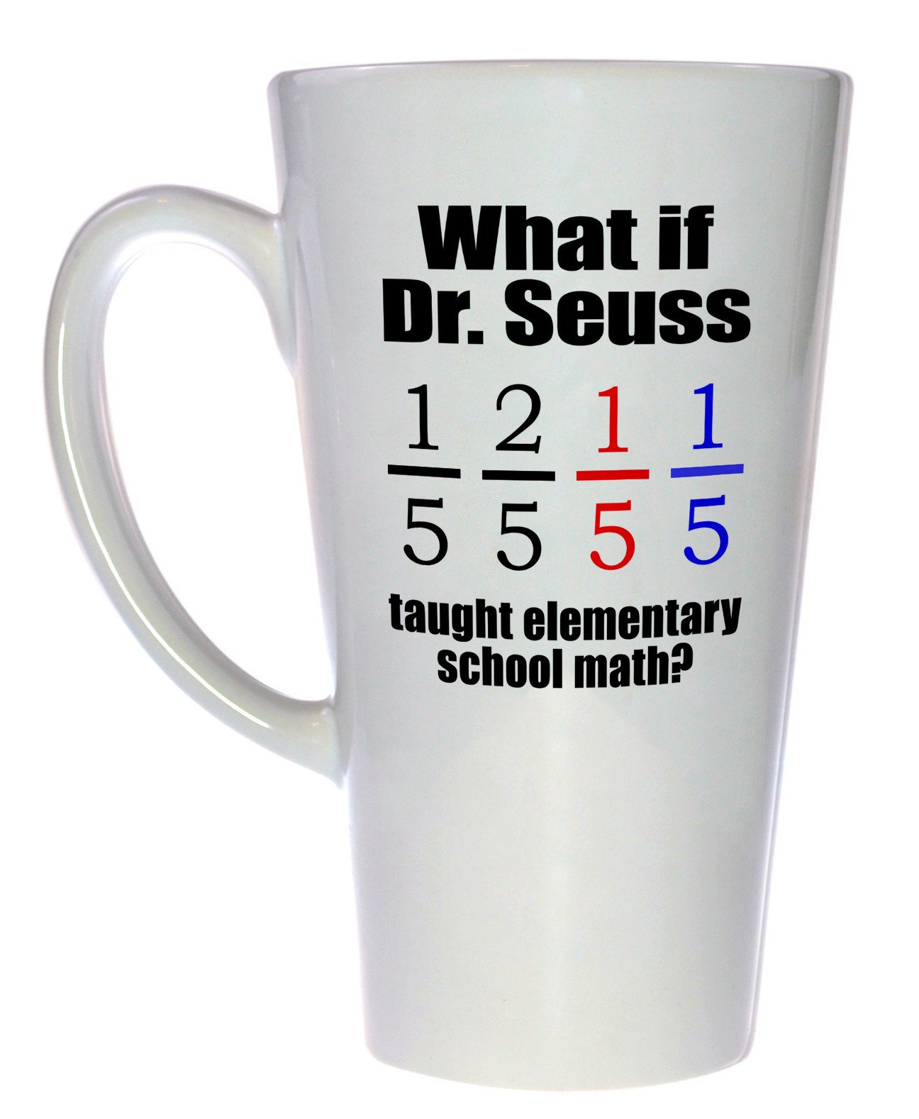 Dr Seuss as a Math Teacher Coffee or Tea mug, Latte Size – Neurons ...