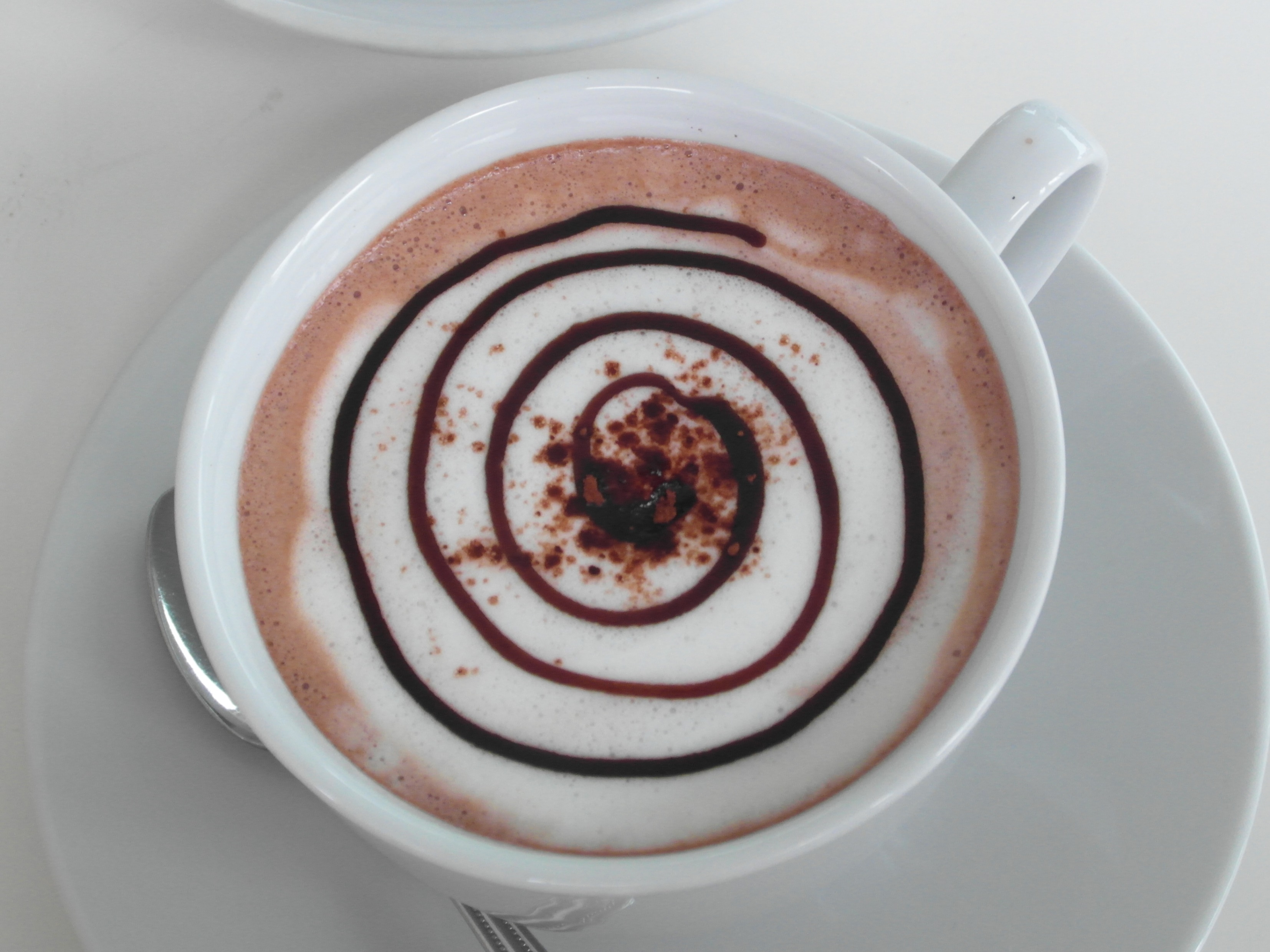 Coffee spiral art photo