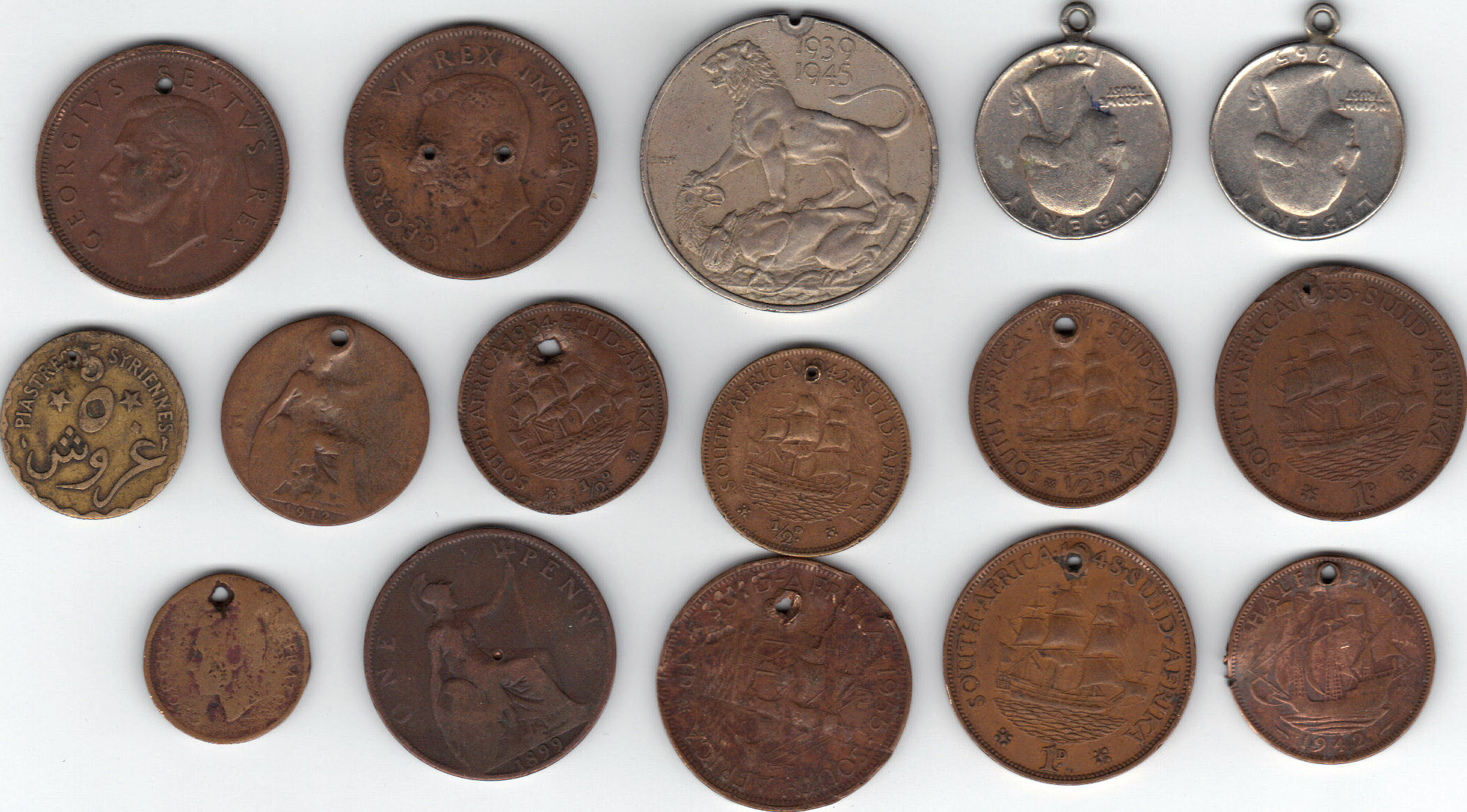 Coins that have holes made by man – Numista