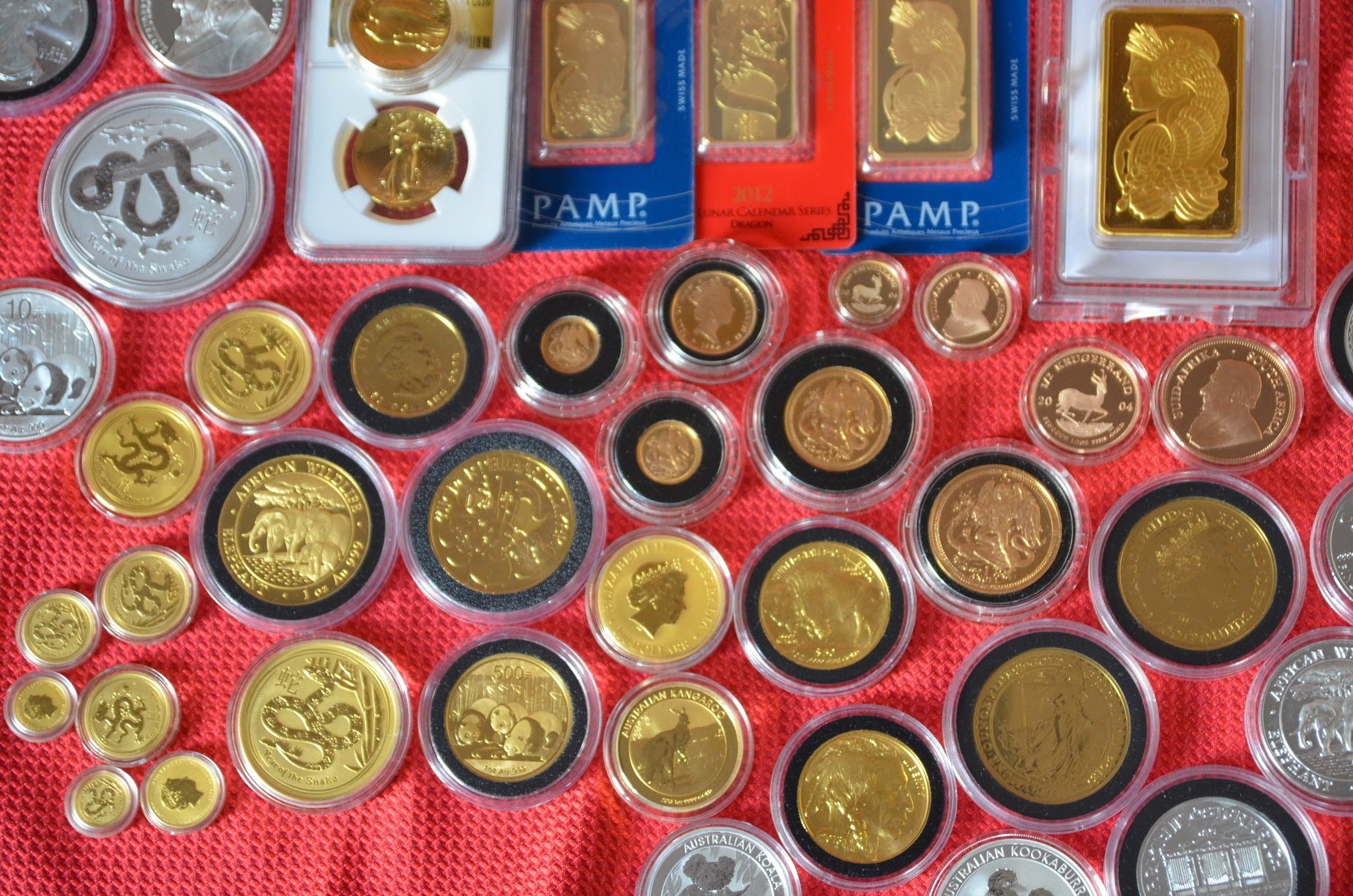 Gold Coin & Bar Collection over the last 2 months. Mostly 1oz 2013 ...