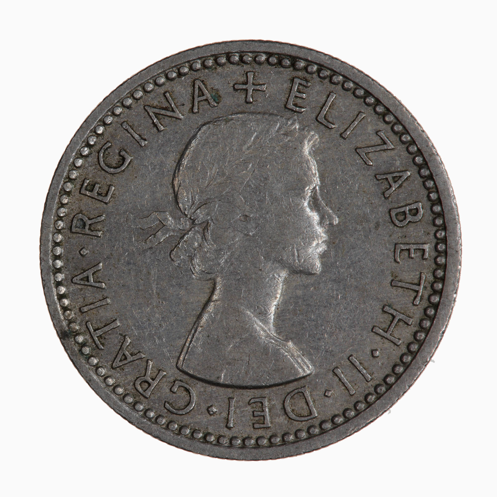 Coin - Sixpence, Elizabeth II, Great Britain, 1958