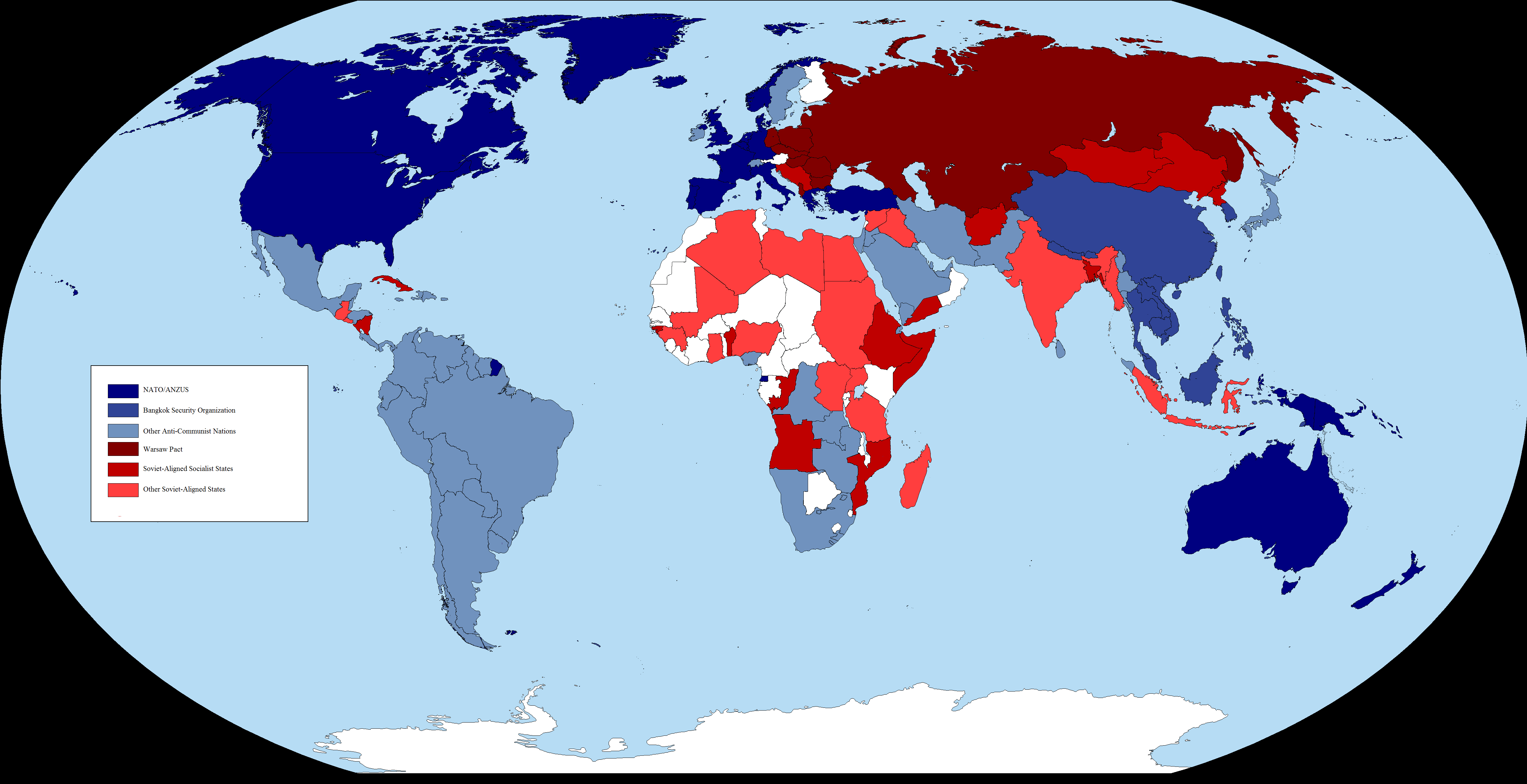Map of an alternate Cold War setting (1978). Pepper me with any ...