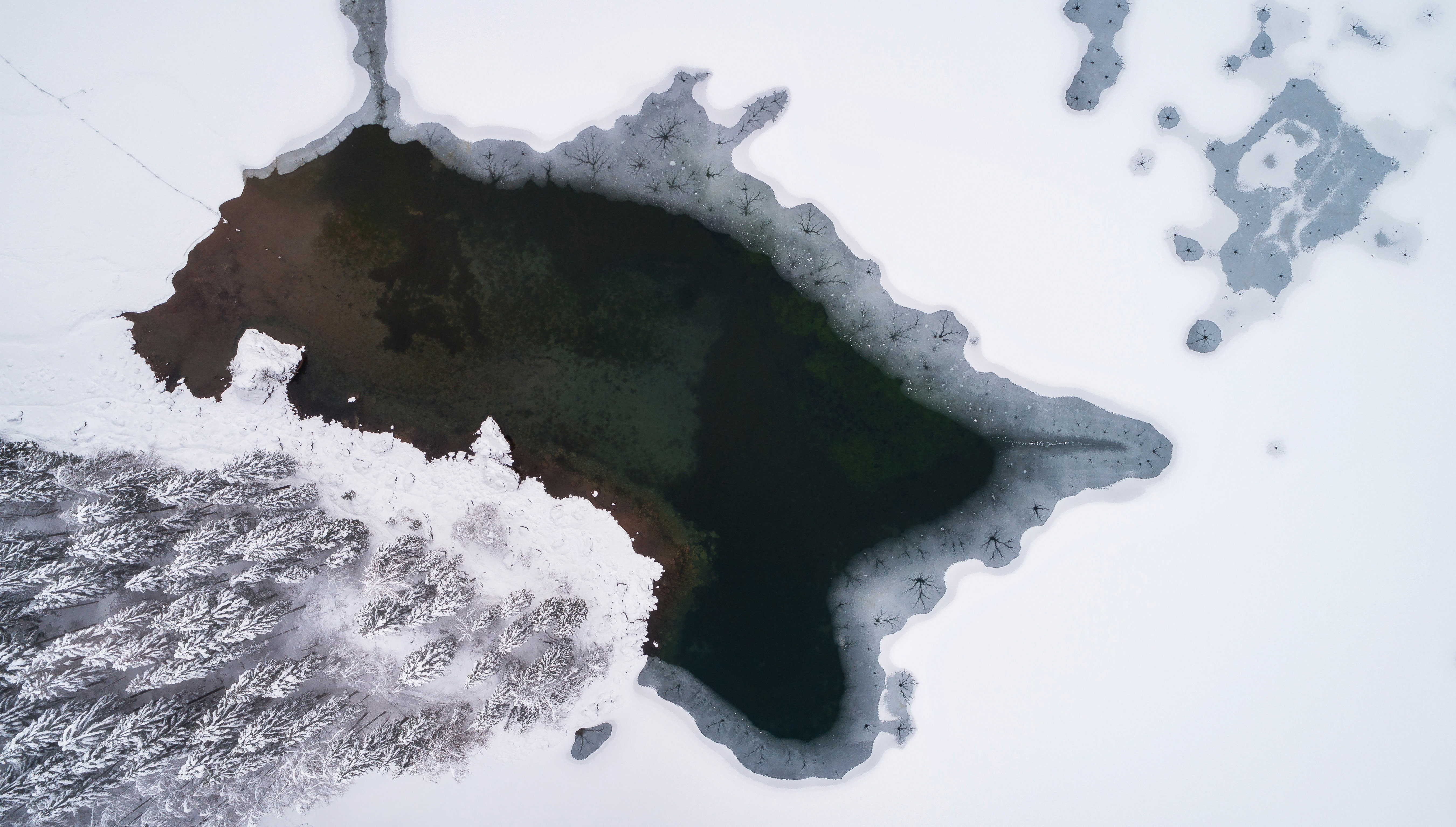 File:Aerial view of the lake and forest on a cold winter day.jpg ...