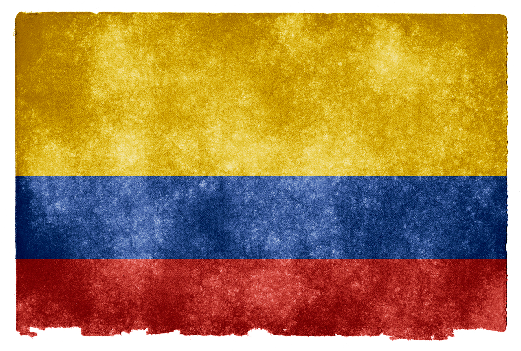 Colombia grunge flag photo
