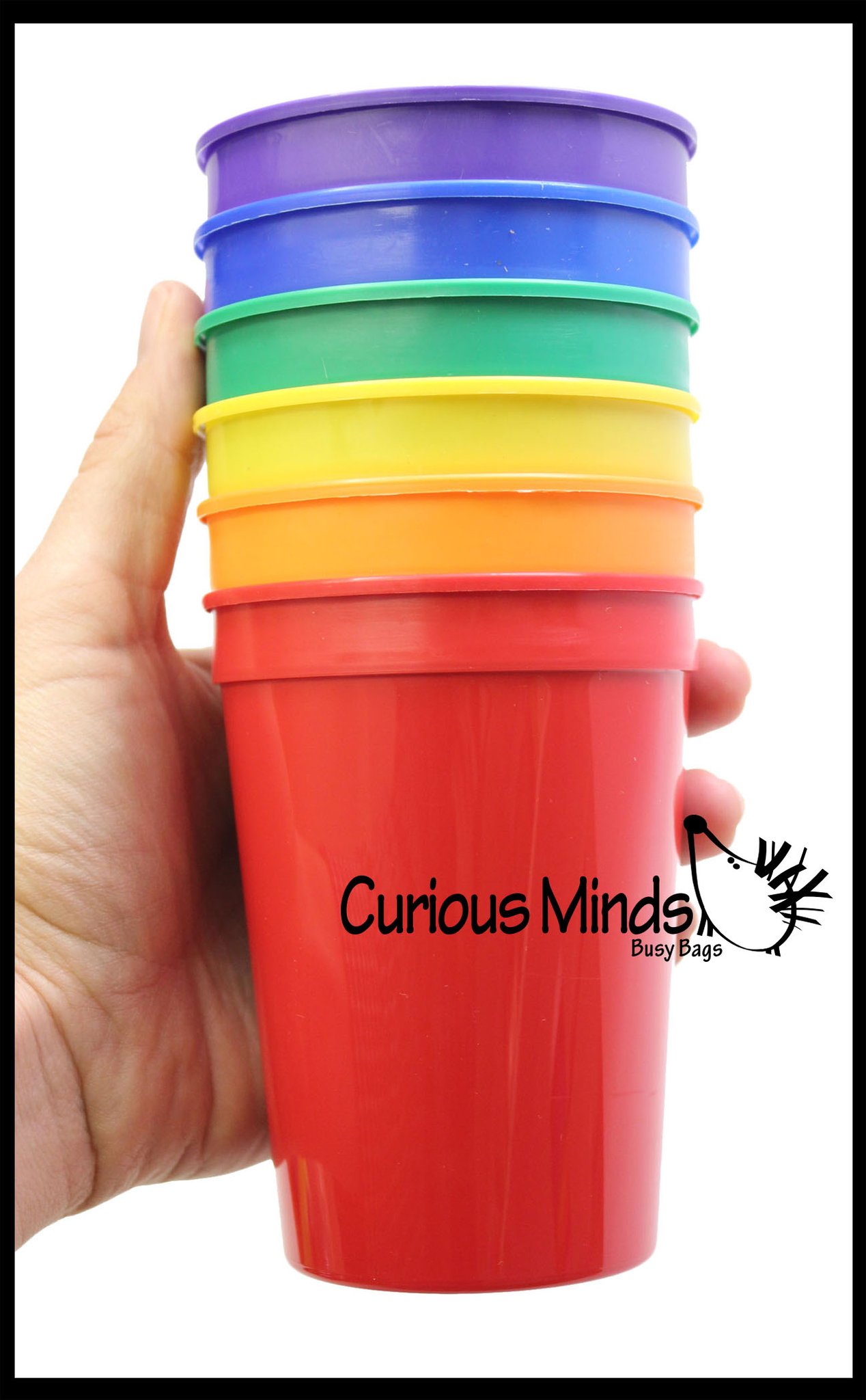 Color Sorting Cups with Tong | Curious Minds Busy Bags