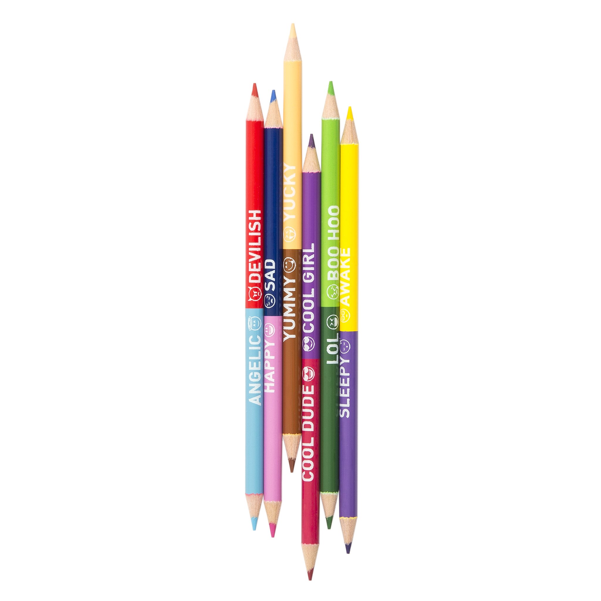 Colored Pencils, 6 pack - Color Opposites - Yoobi