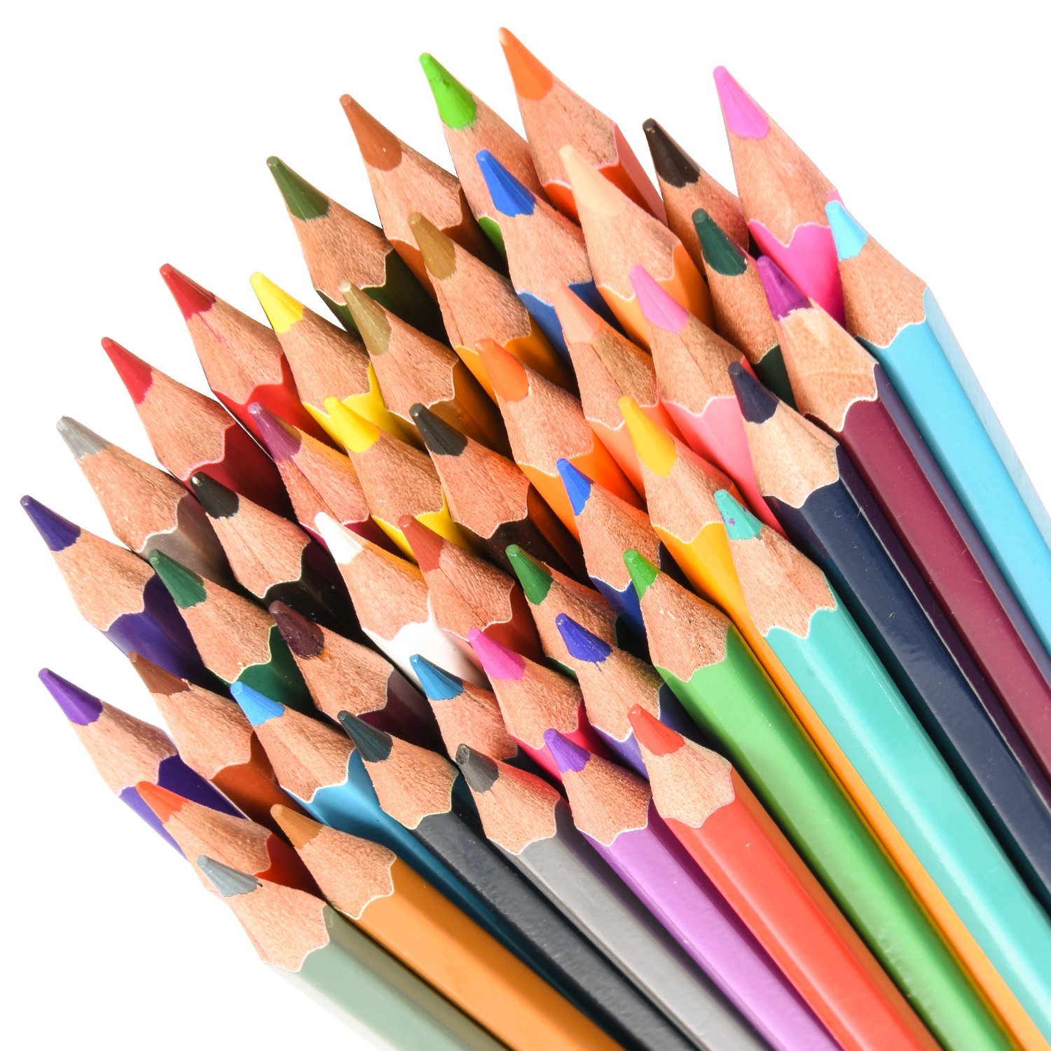 Colored Drawing Pencils with Sharpener,UnityStar Pack of 48 Assorted ...