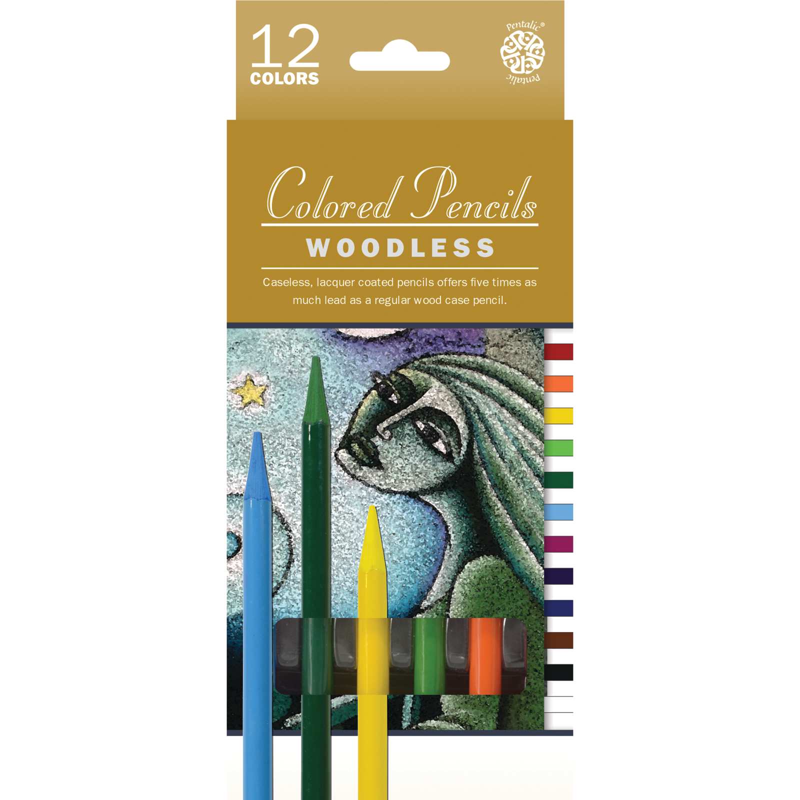Woodless Colored Pencils 12 Color Set – Pentalic