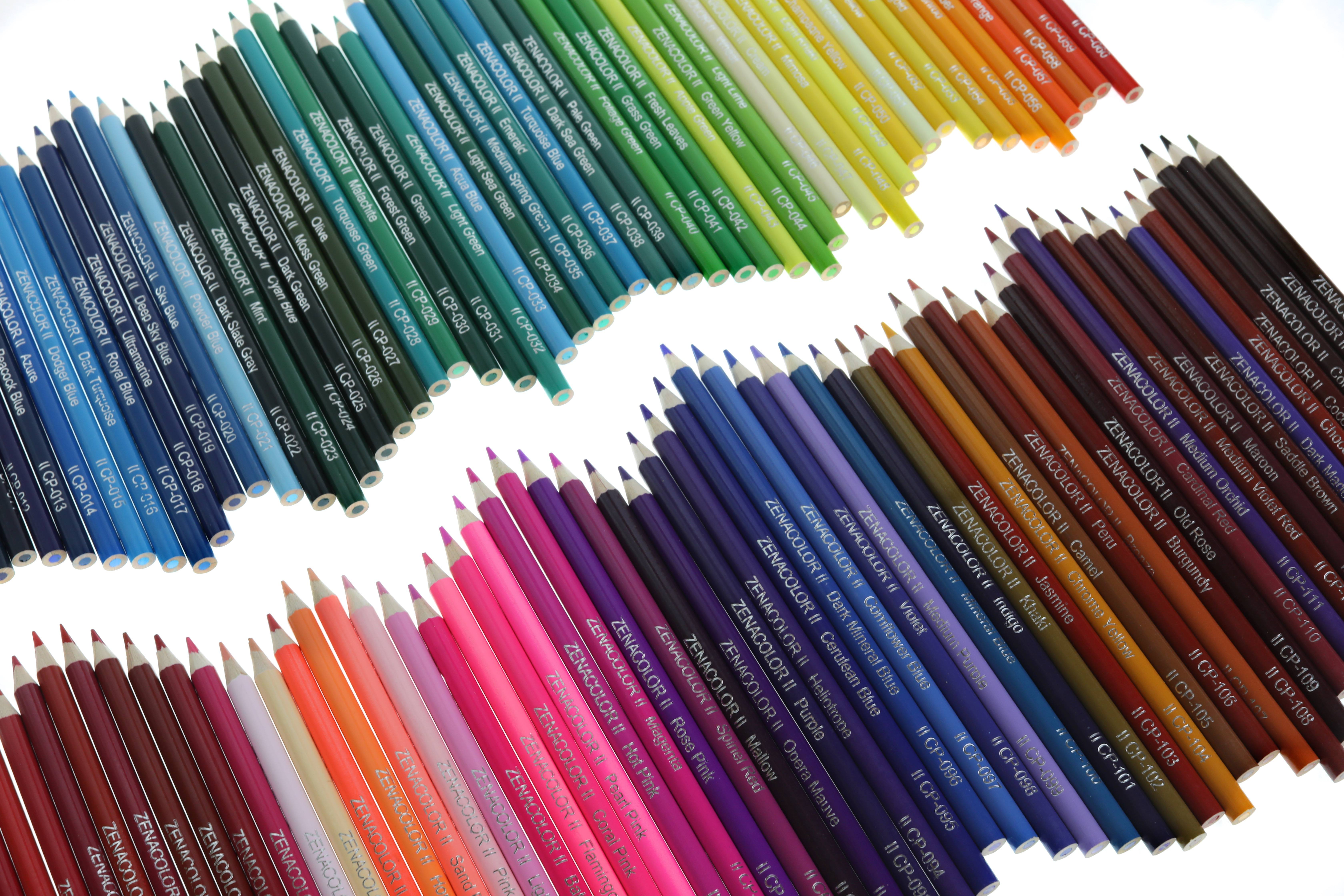 120 Coloured Pencils with Metal Box | Zenacolor