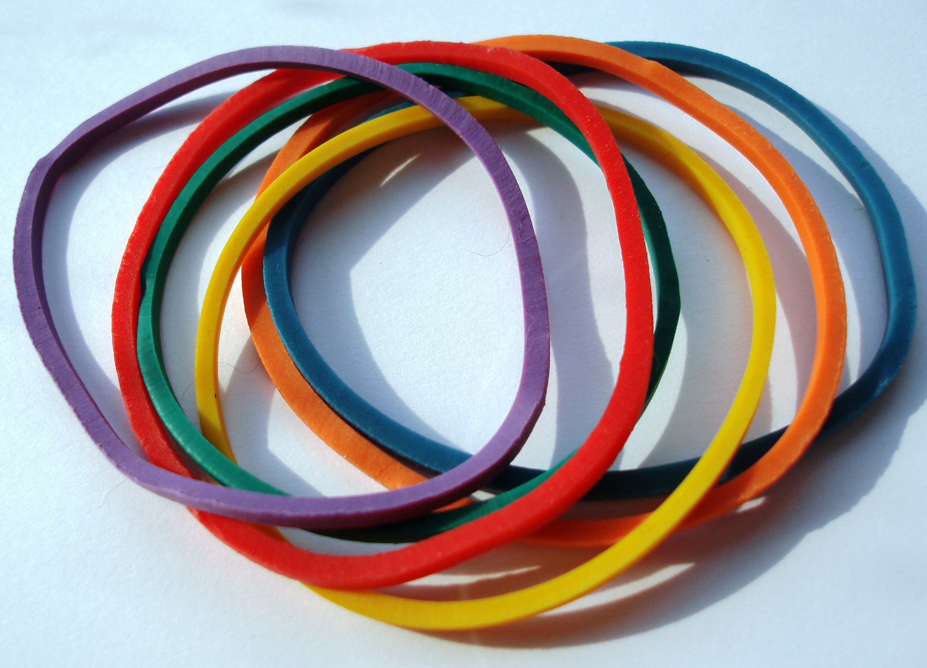 Color rubber band photo