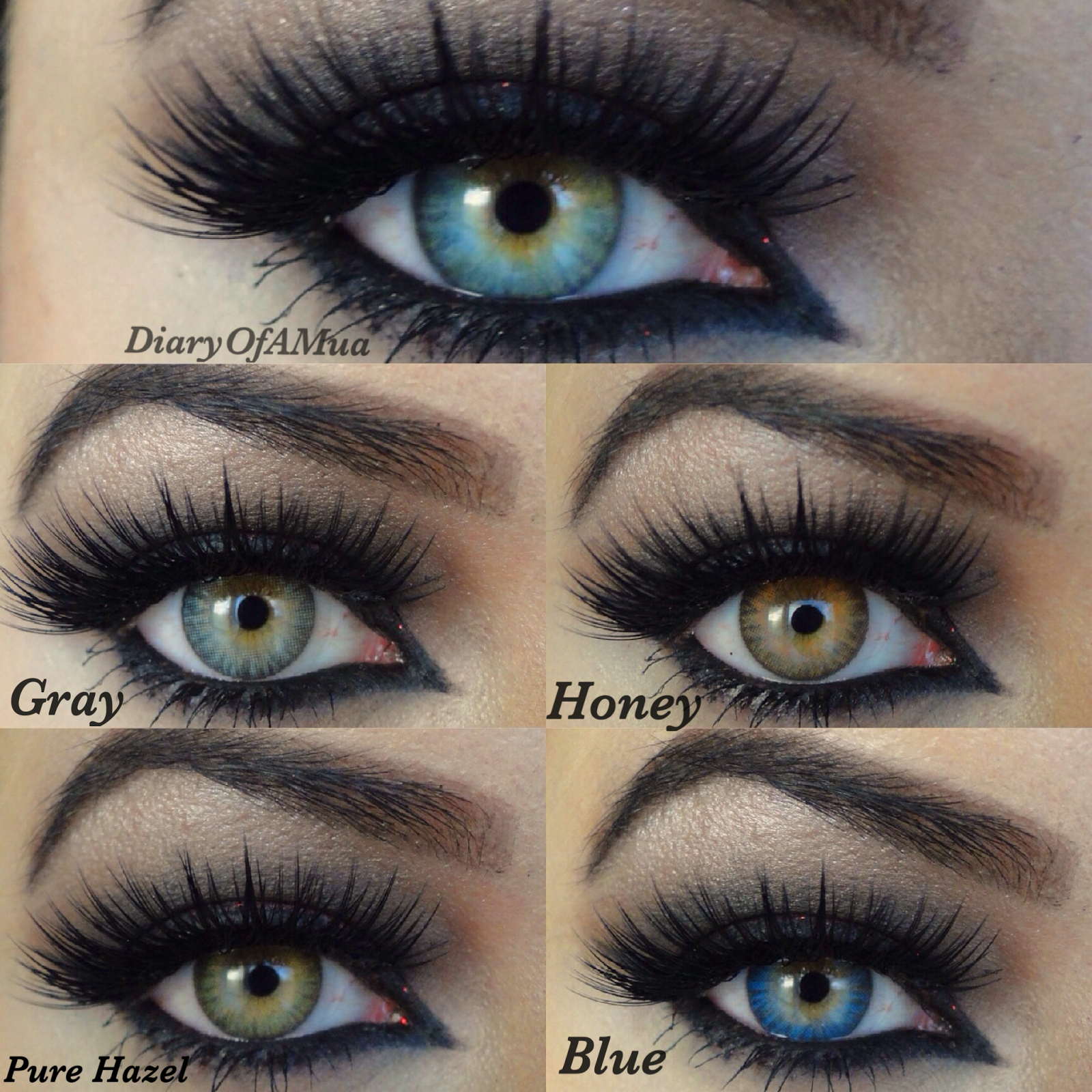 Air Optix Colors Review | Freshlook contacts and Make up