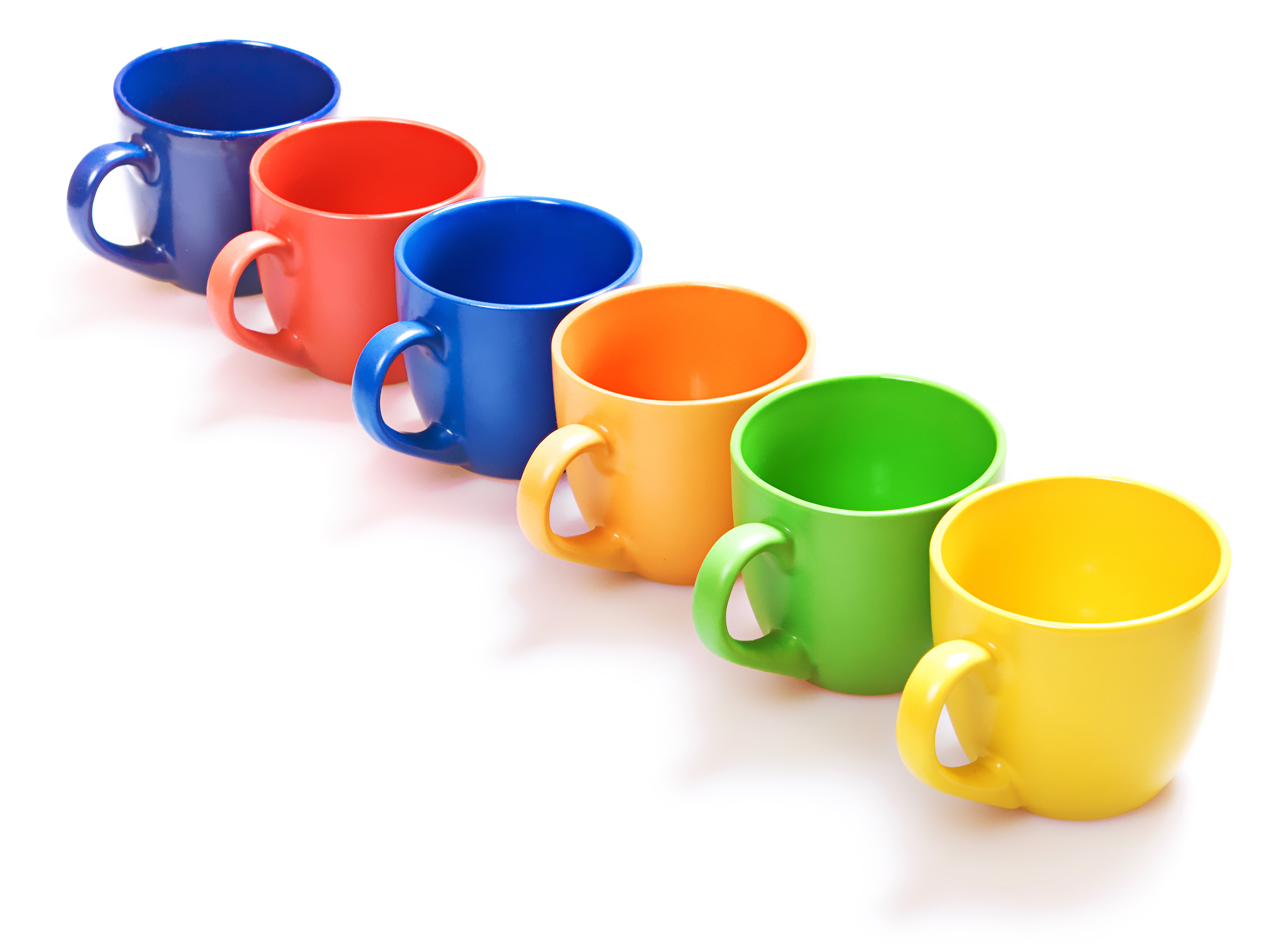 Colored cups photo