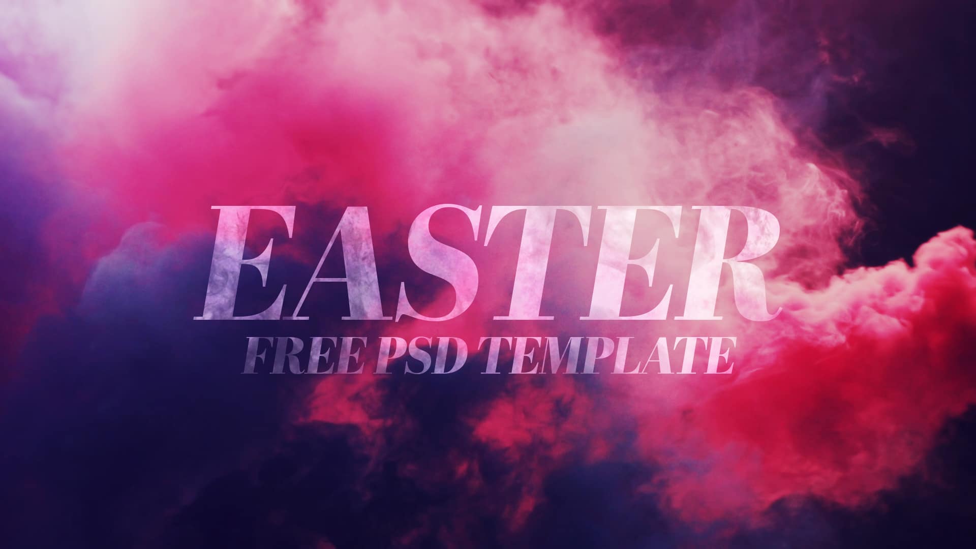 Free Easter Colored Smoke Photoshop Template – Church Motion Graphics