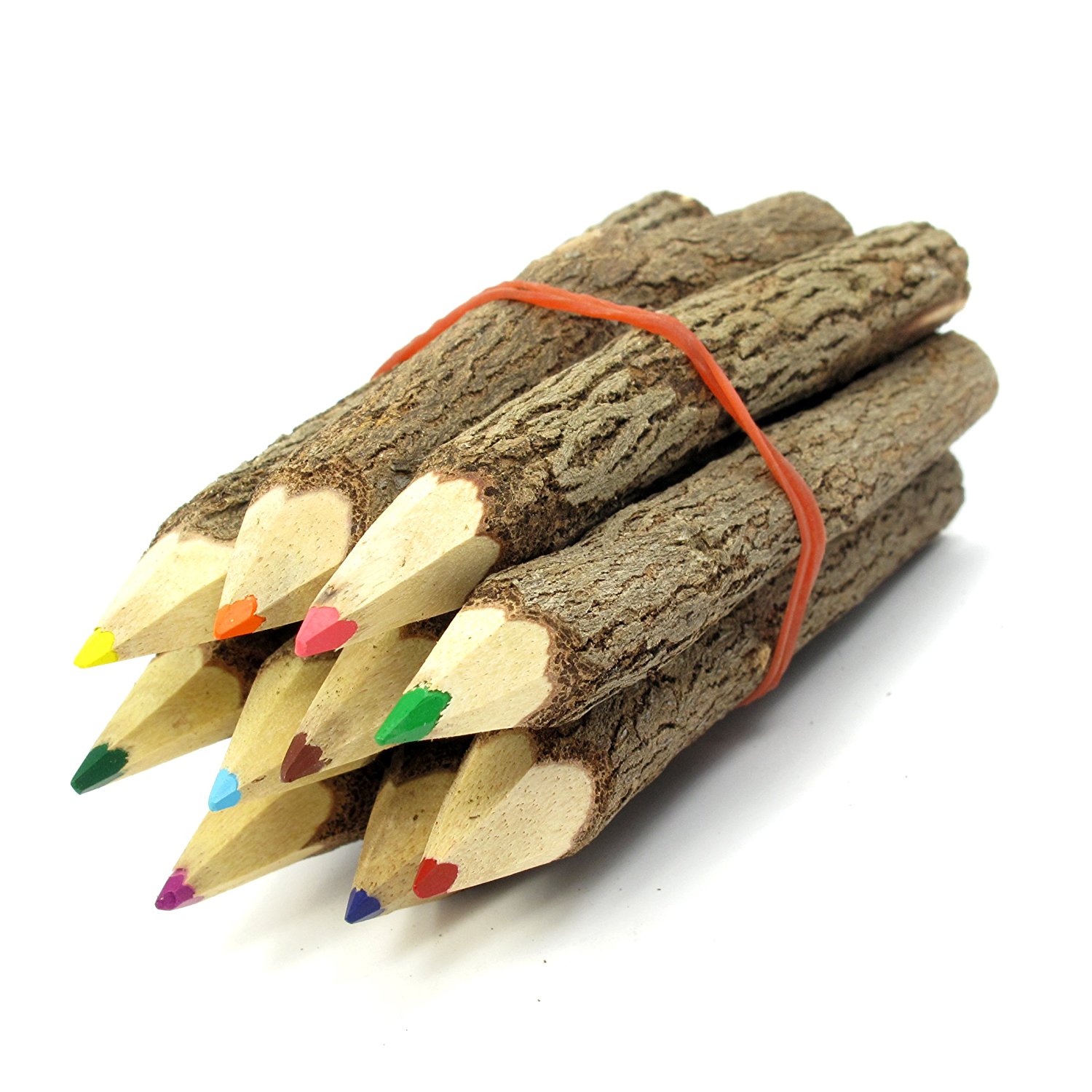 Colored wooden pencils photo